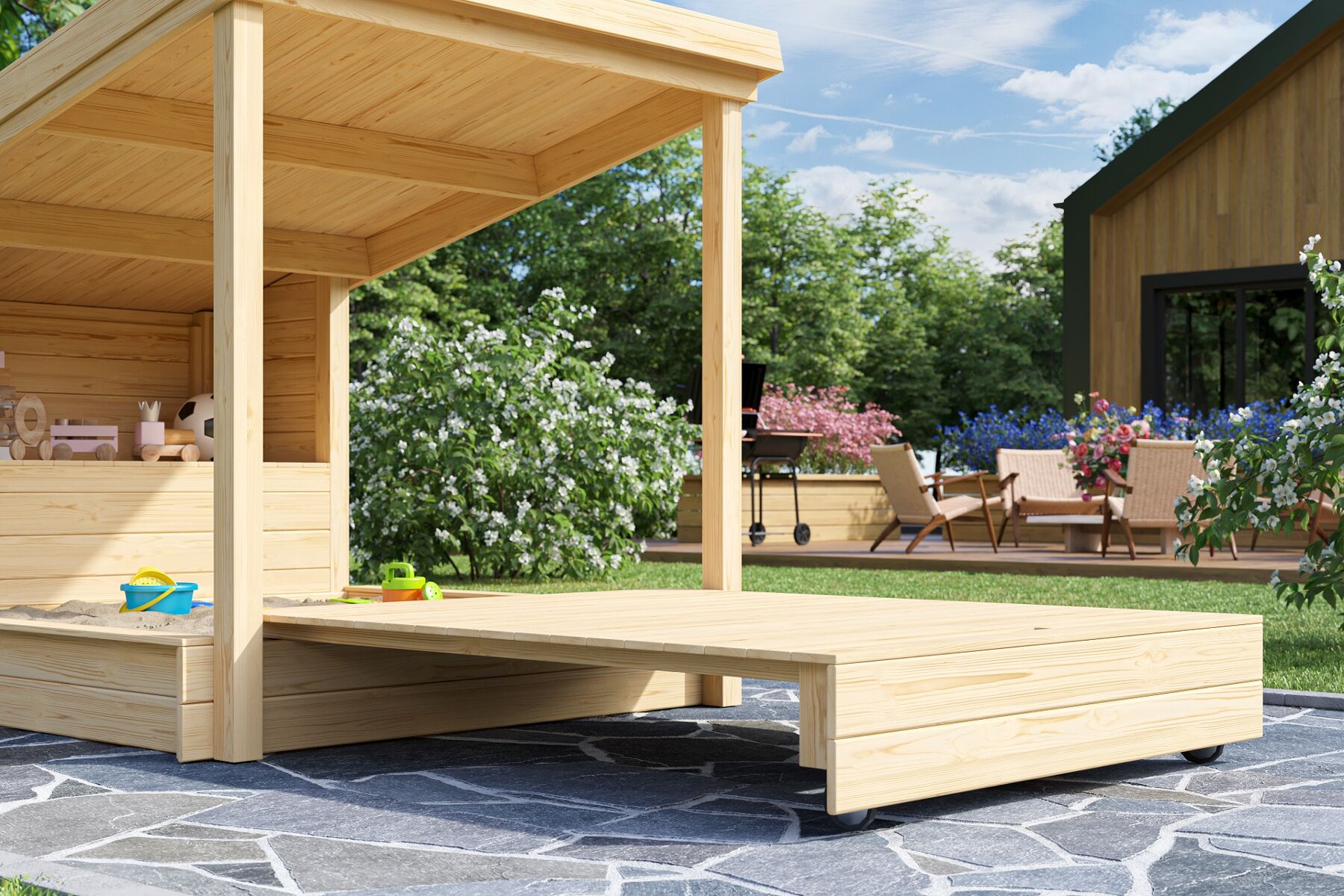 Innenarchitektur, Holz, Wohnen, Veranda, Sperrholz