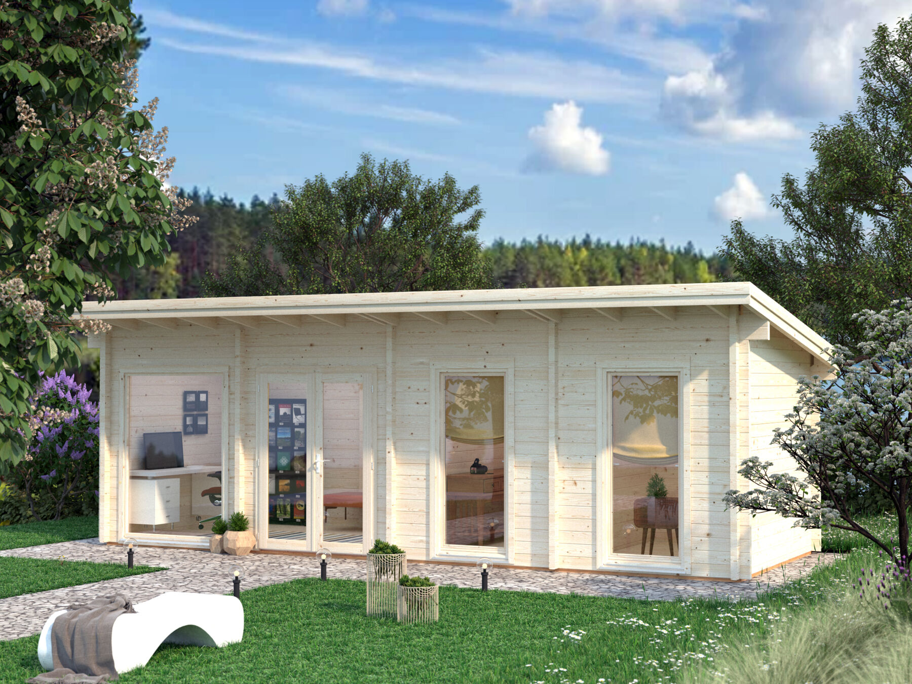 Gartenhaus Heidi 22,5 m² 