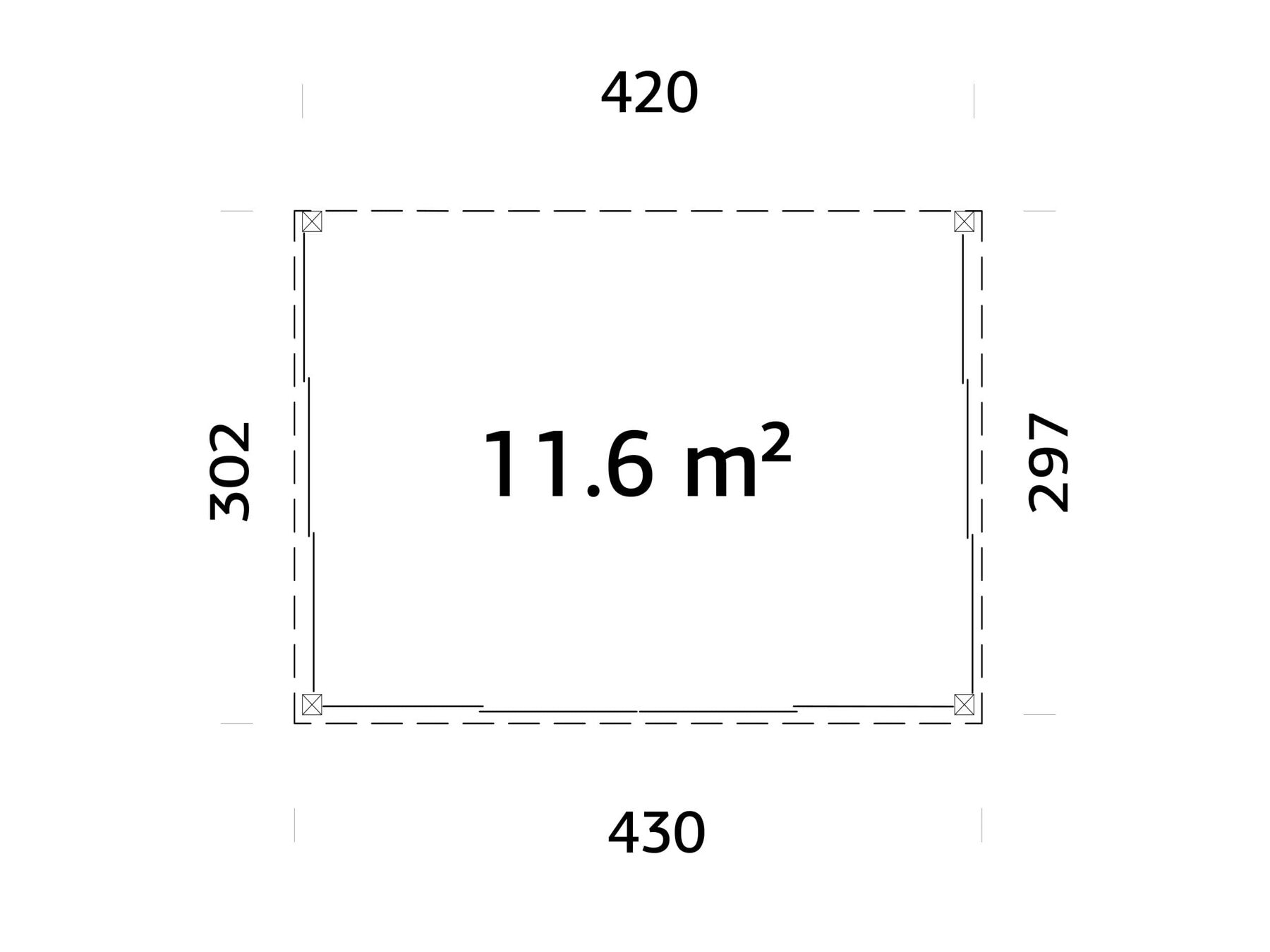 Terassenüberdachung Lumi 11,6 m² Slide Terassenüberdachung Lumi 11,6 m² Slide
