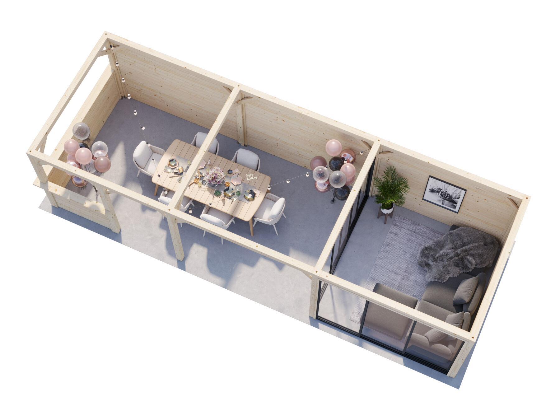 Moebel, Tabelle, Sperrholz, Stuhl, Pflanze