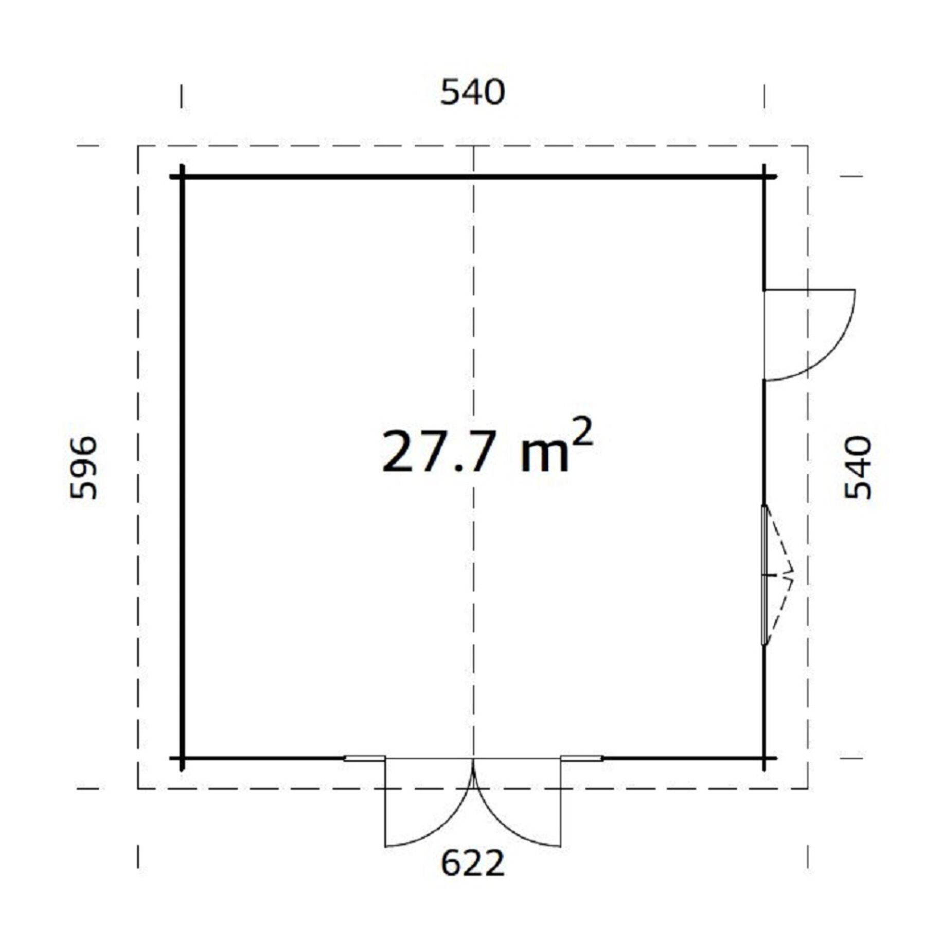 Gartenhaus Irene 27,7 m²