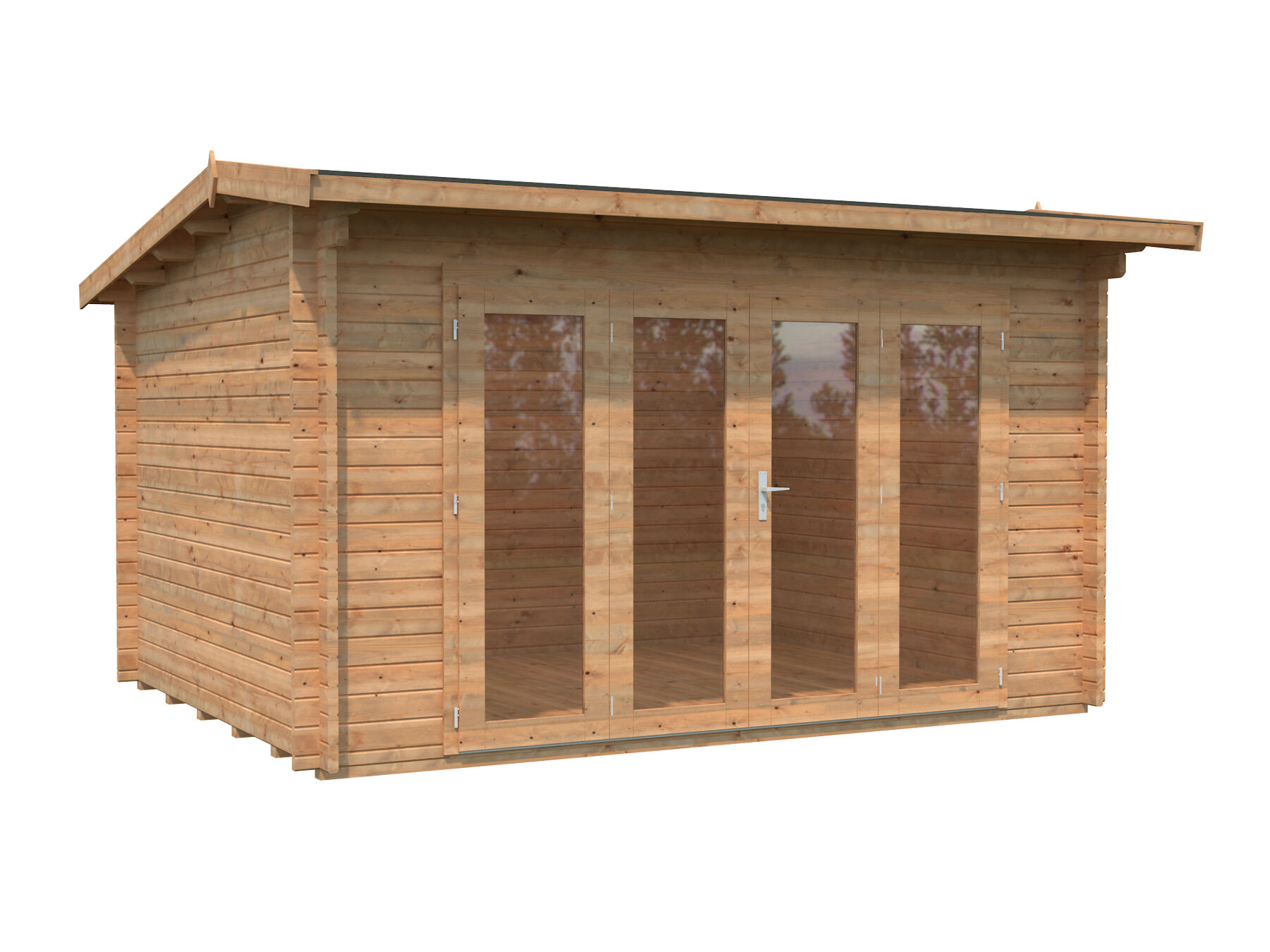Gartenhaus Ines 11,1 m² Hellbraun 