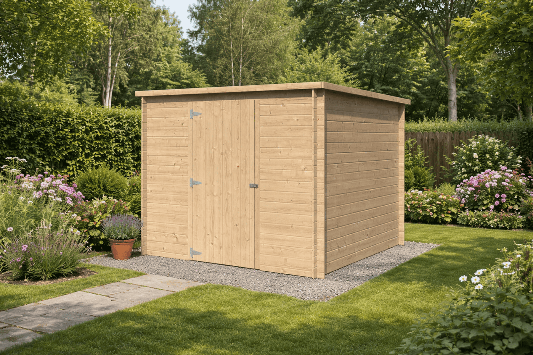 Gartenhaus Isi 2 - 4,72 m² inkl. Trapezblechdach Anthrazit
