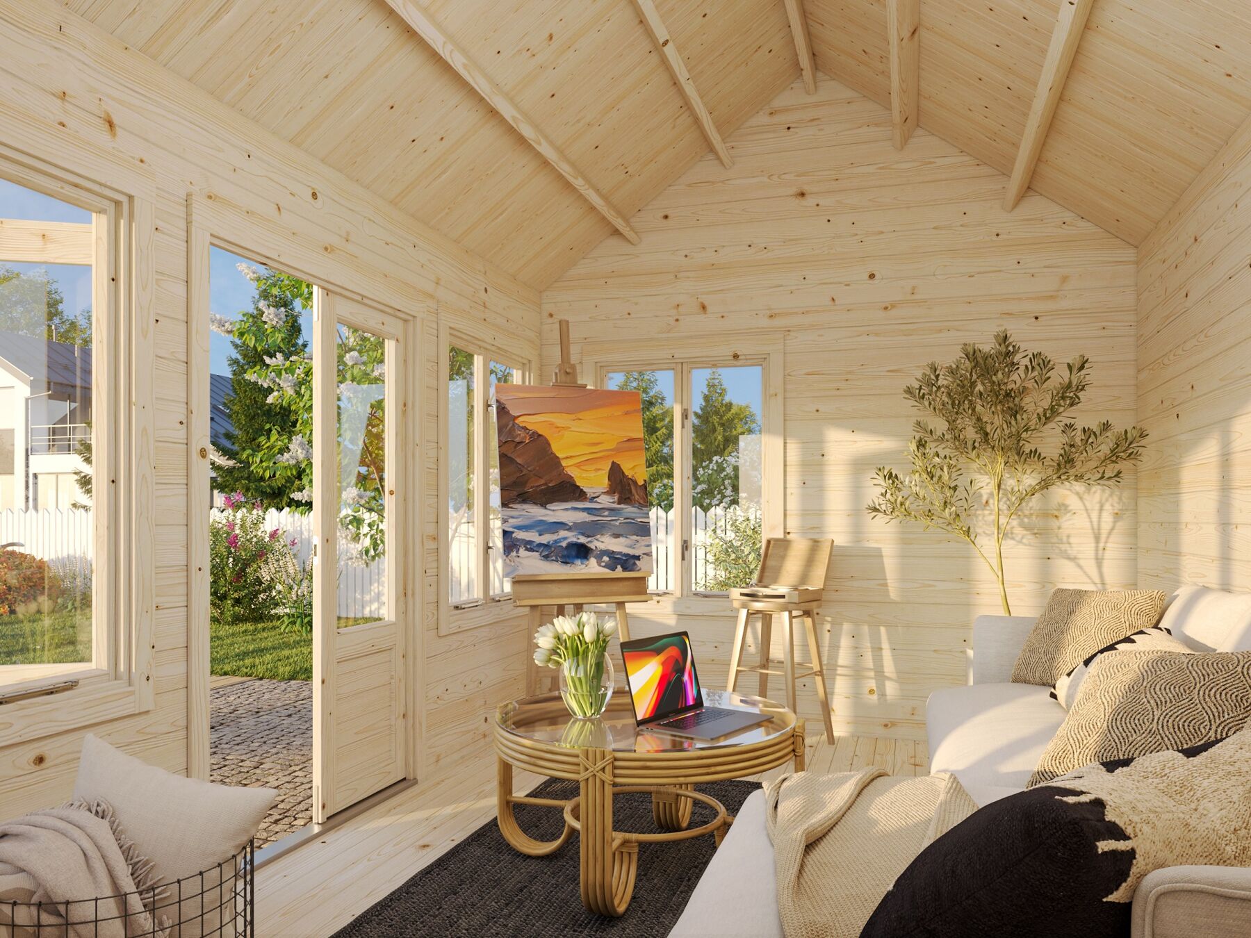 Gartenhaus Claudia 11,5 m² Grau 