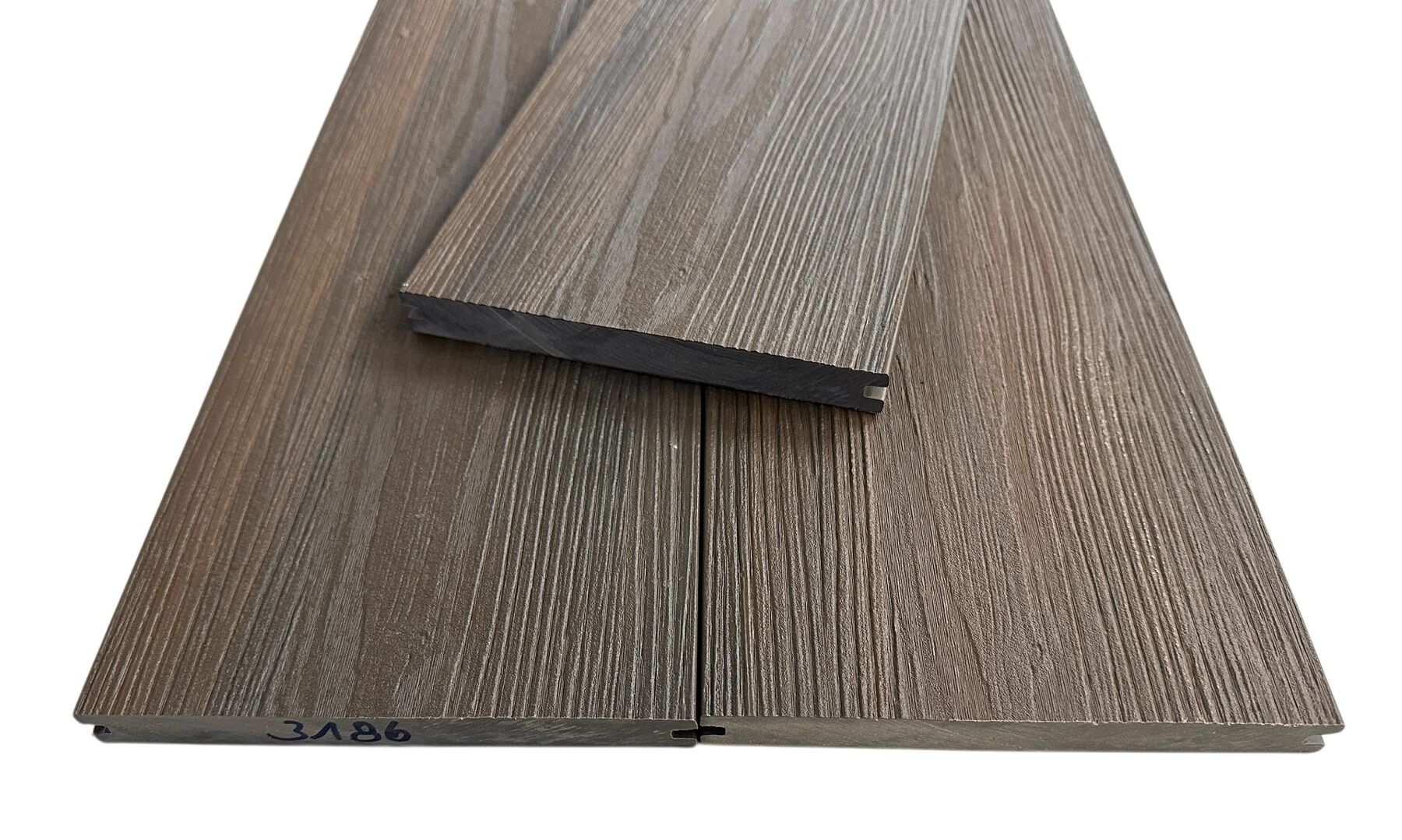 WPC Terrassendielen, Massiv Braun Holzoptik 20x185 mm