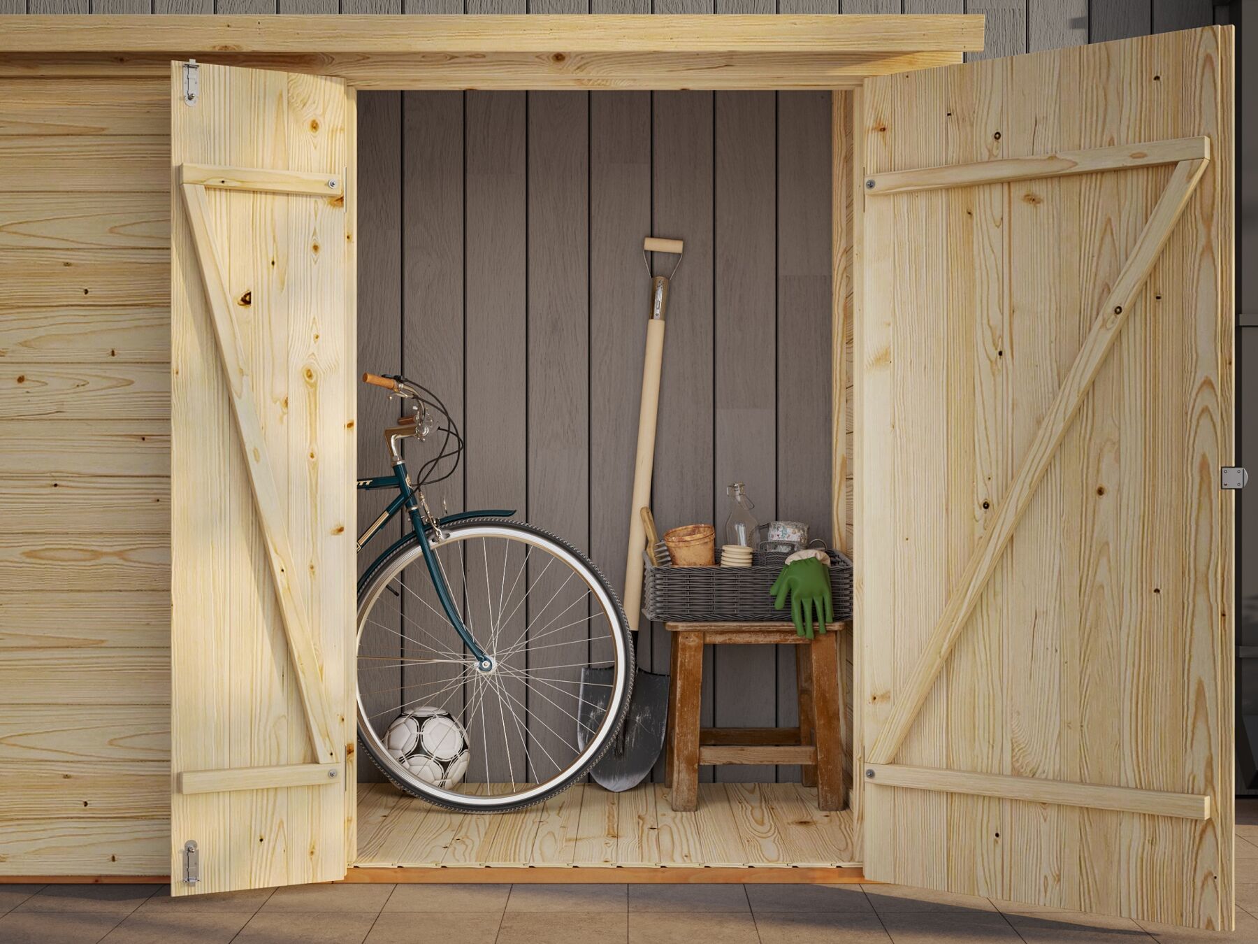 Anbauschuppen Leif 2,2 m²