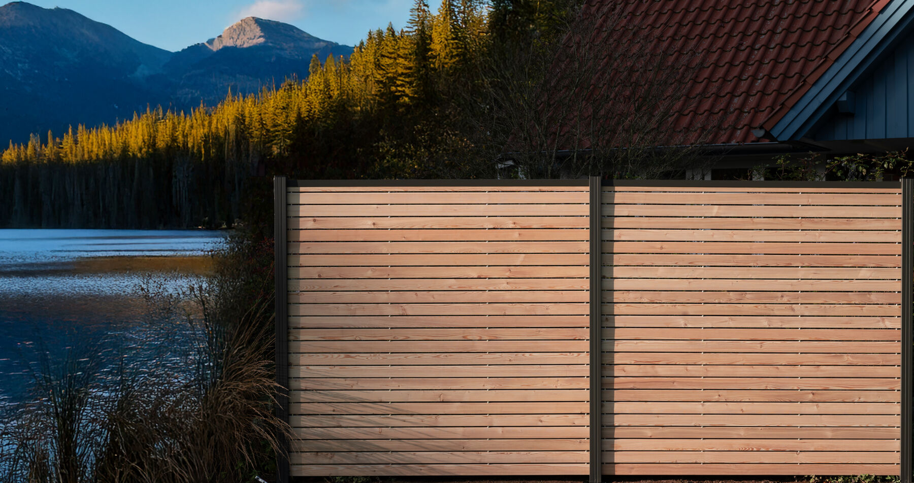 Rhombus Steckzaun, Göteburg Lärche 180 x 87 cm