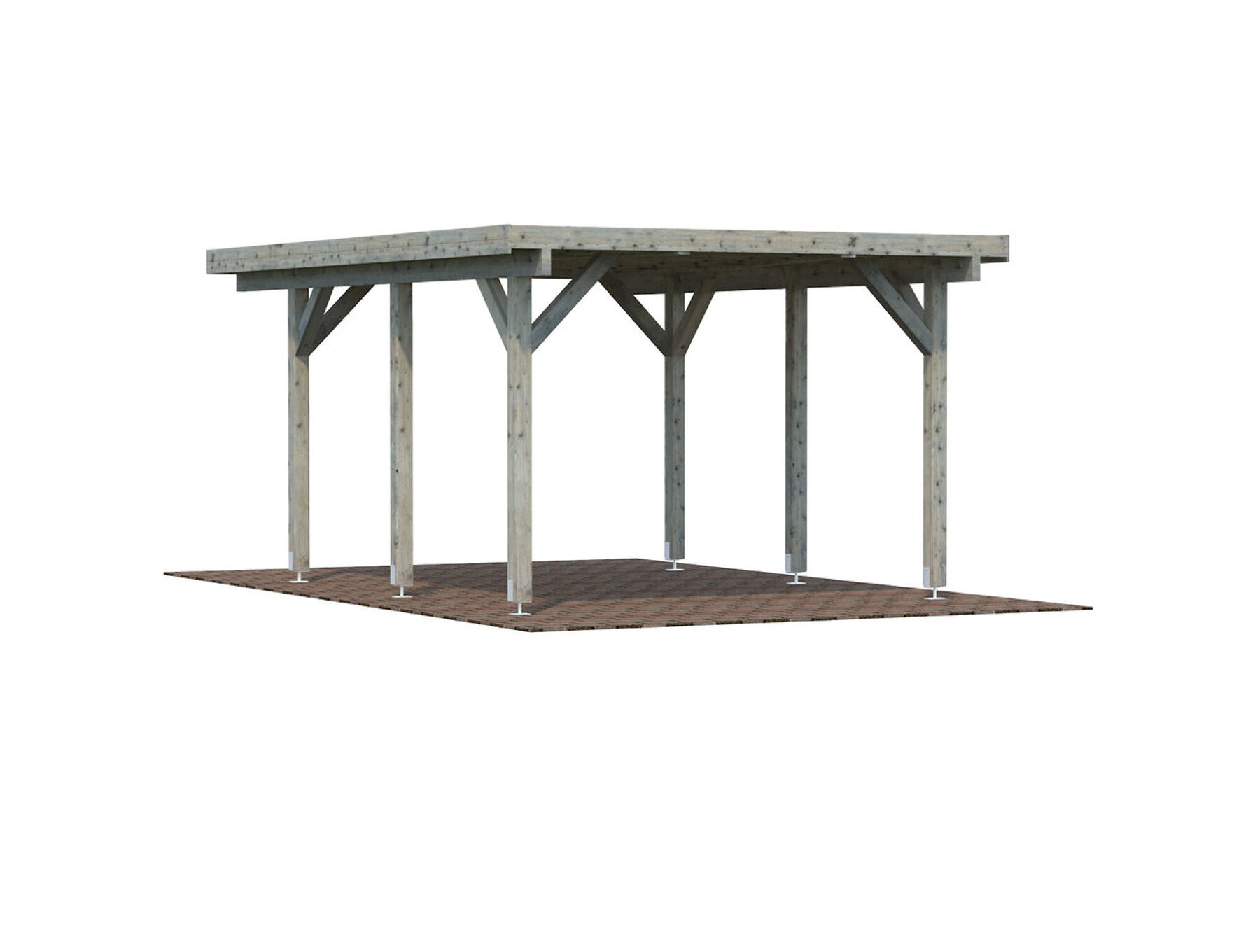 Einzelcarport Karl 11,7 m² Grau