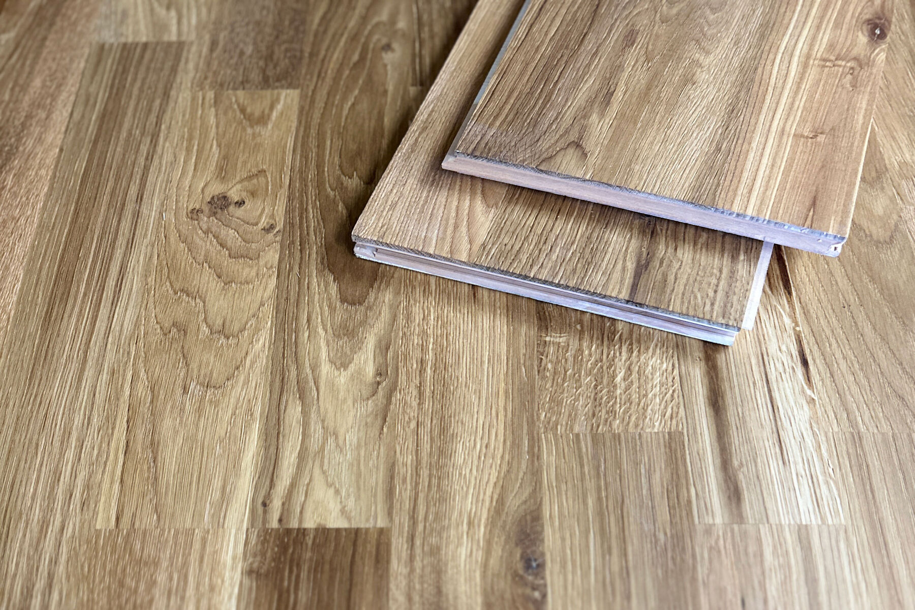 Parkett Eiche Eco Schiffsboden Natur geölt, 2390 x 198 x 14 mm