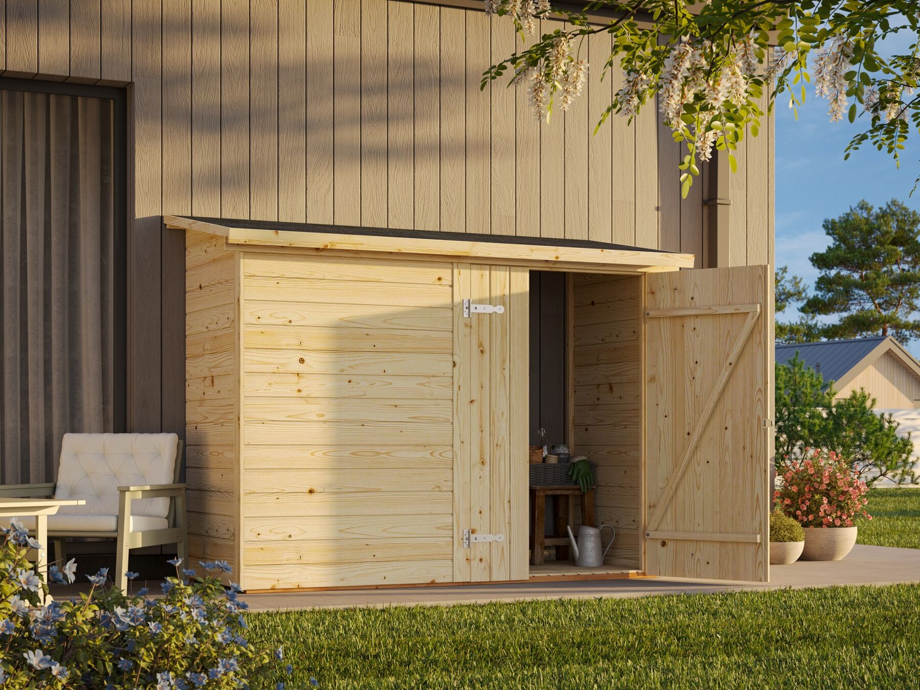 Anbauschuppen Leif 2,2 m²