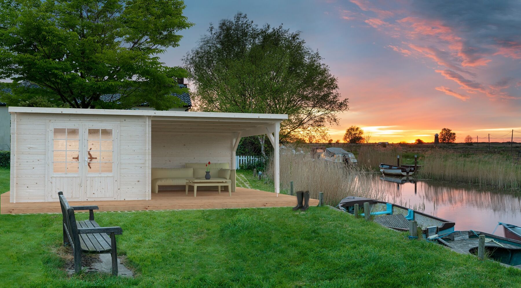 Gartenhaus Ella 8,7+10,0 m²
