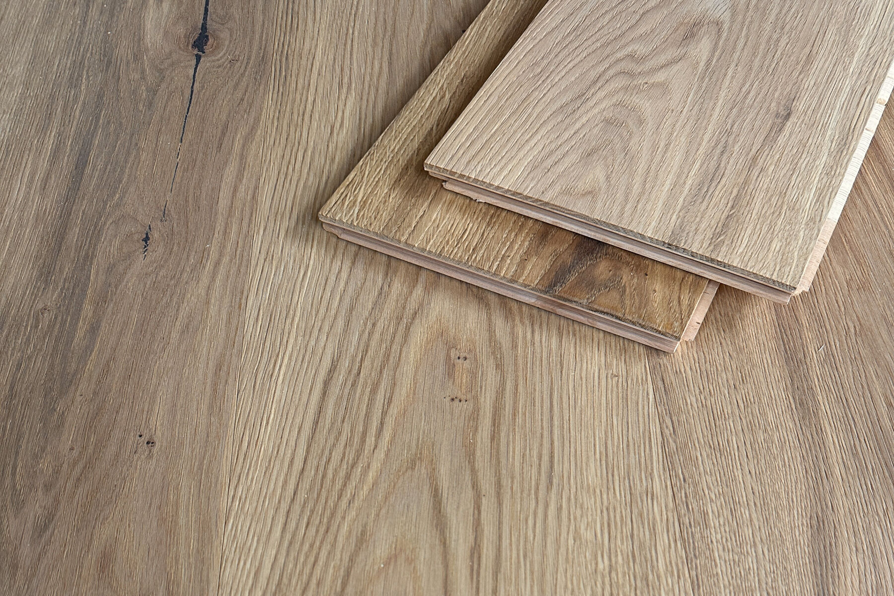 Parkett Roteiche Landhausdiele Natur geölt, 2390 x 195 x 14 mm
