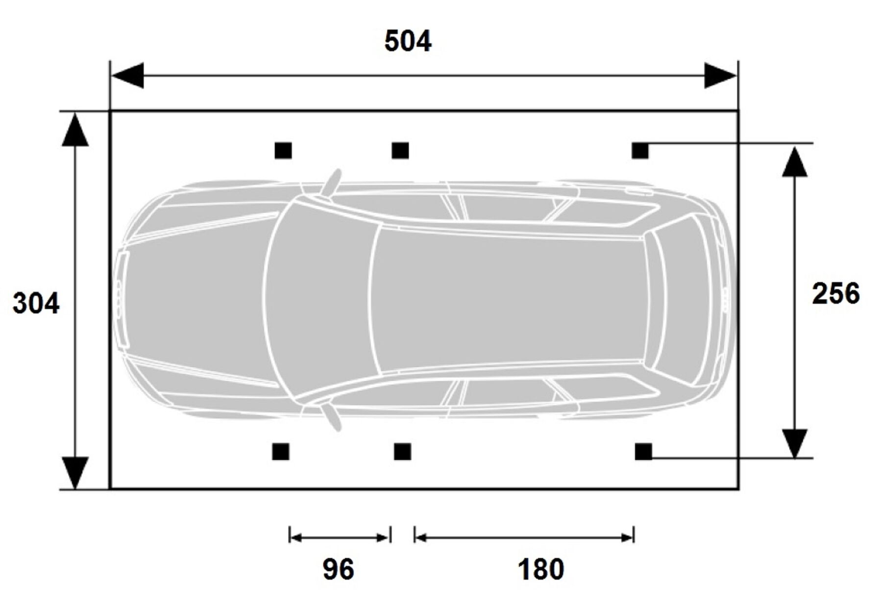 Carport Hooge 1 KDI Grün