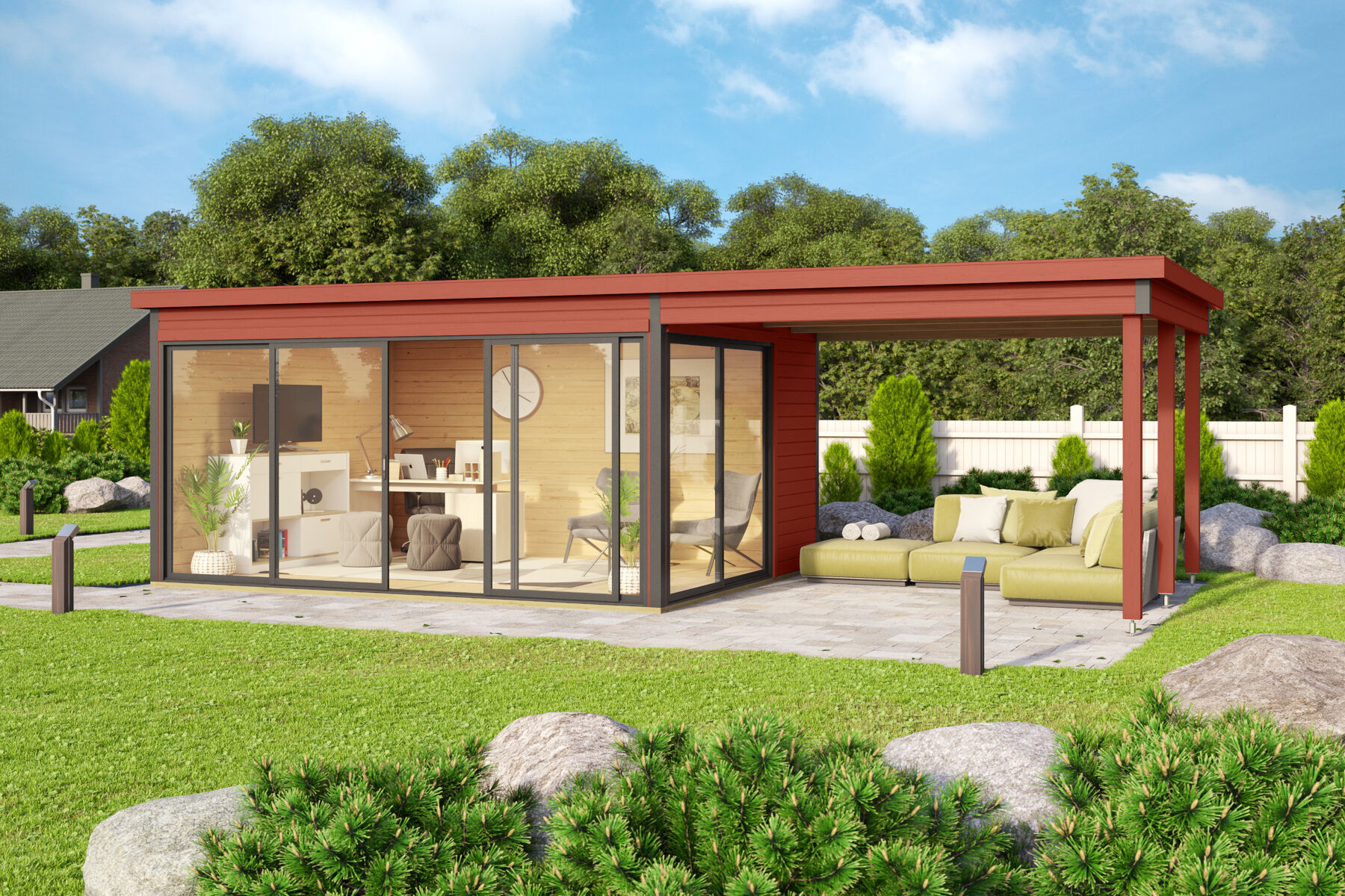 Dachverlängerung Für Gartenhaus Domeo 3 & 4