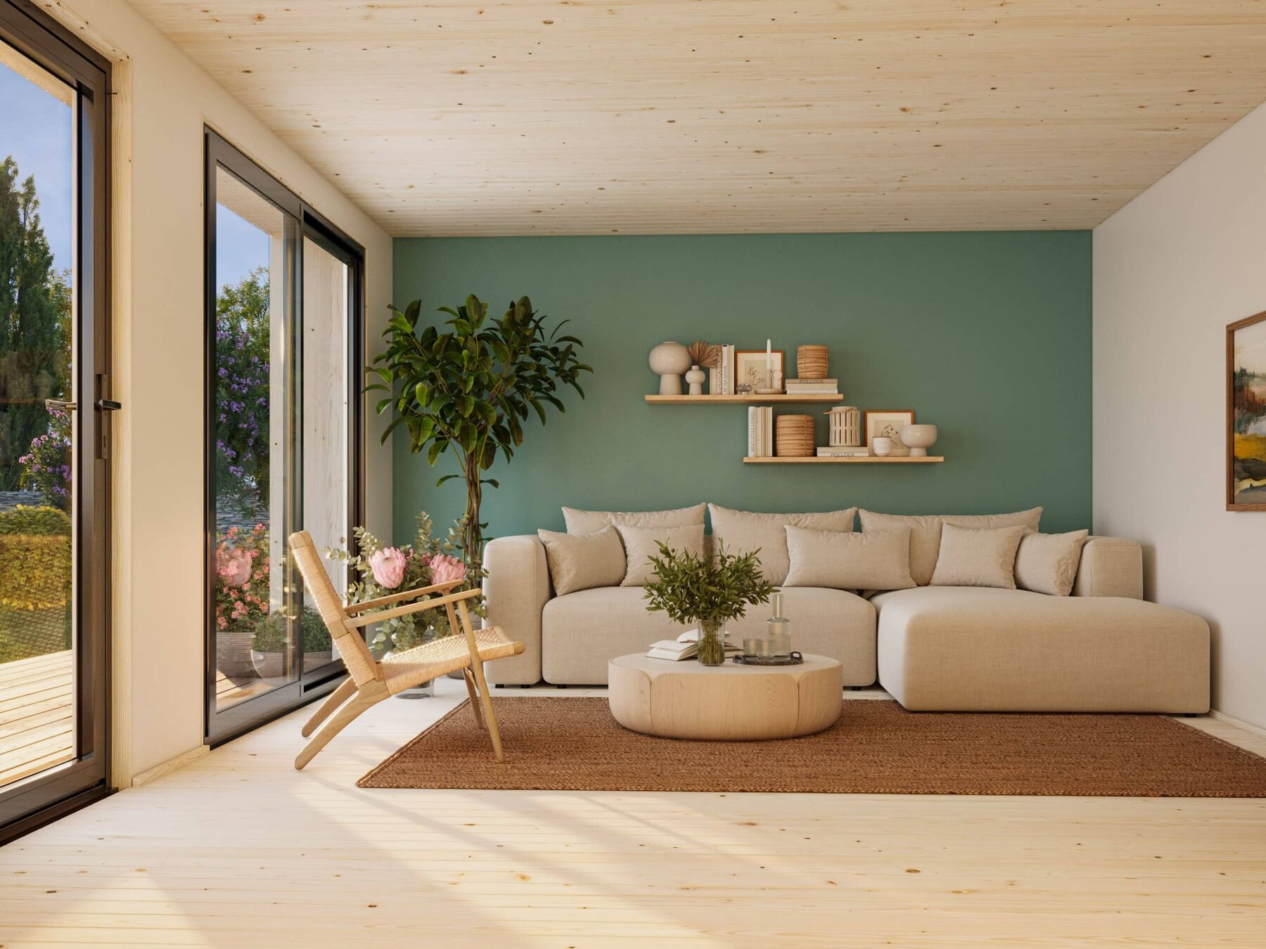 Modernes Tiny Haus Johanna 19,4 m² mit ISO-Glas Schiebetür