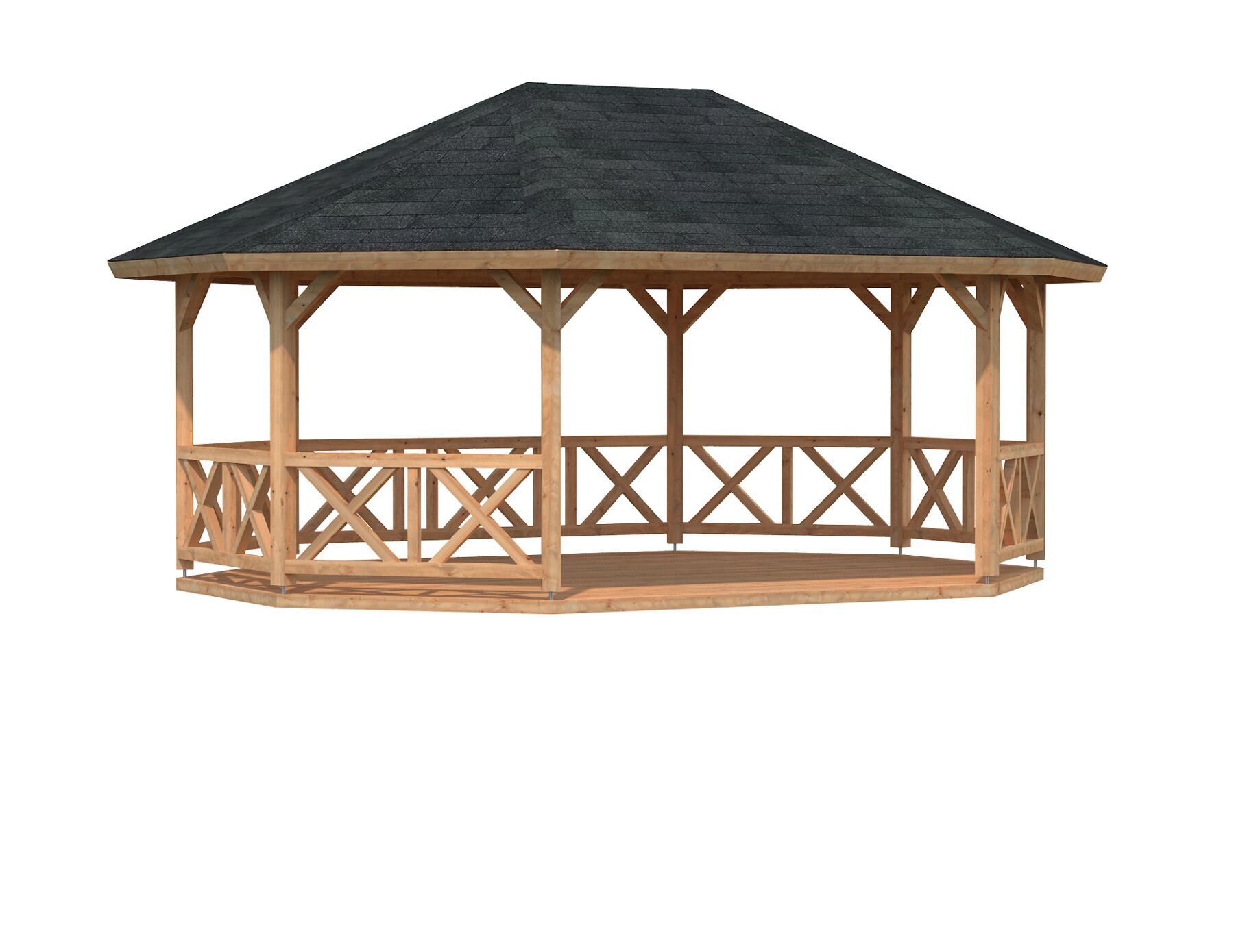 Pavillon Betty 25,0 m² Hellbraun
