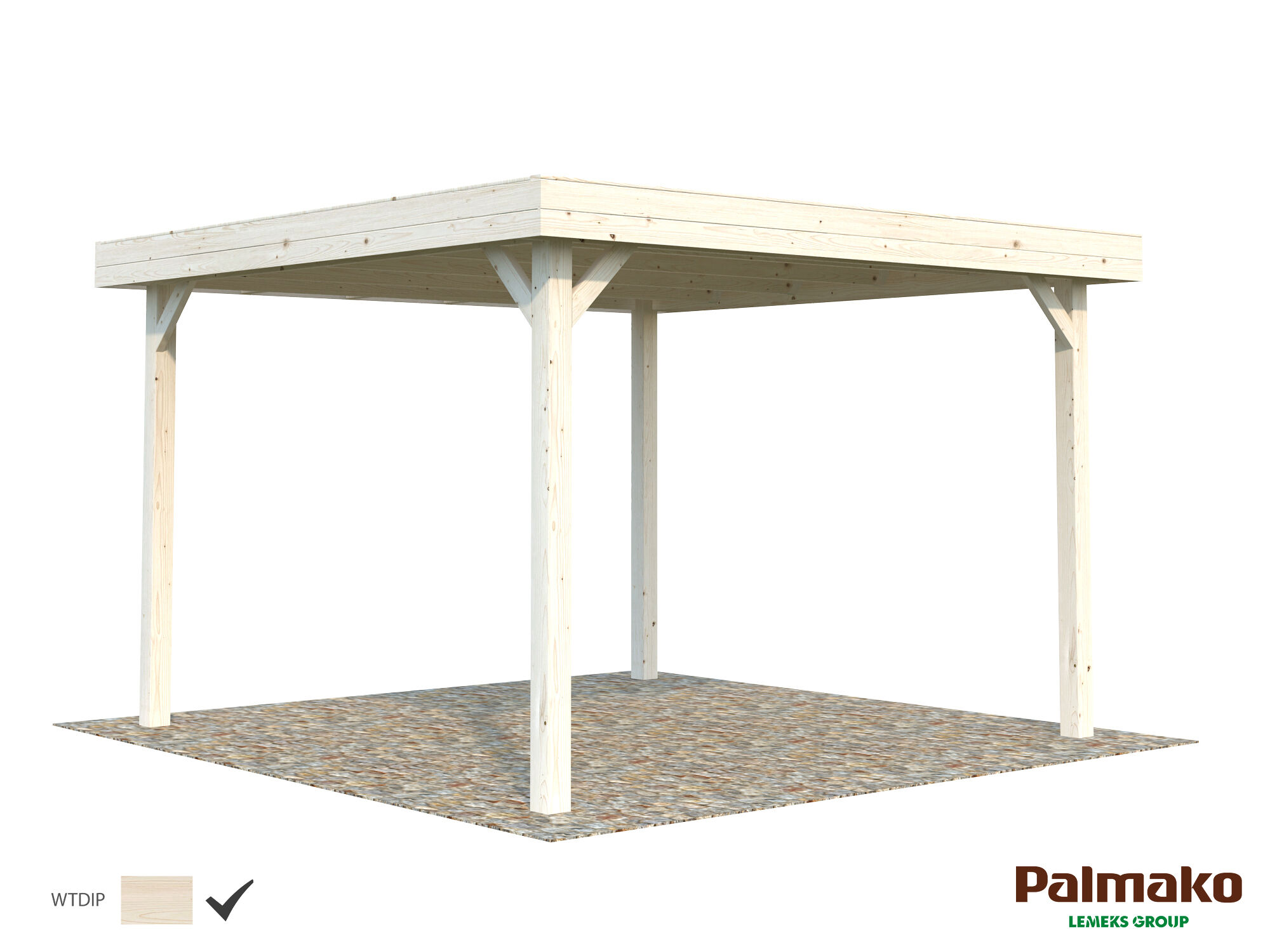 Überdachter Freisitz | Pavillon Lucy 12,2 m² bestellen