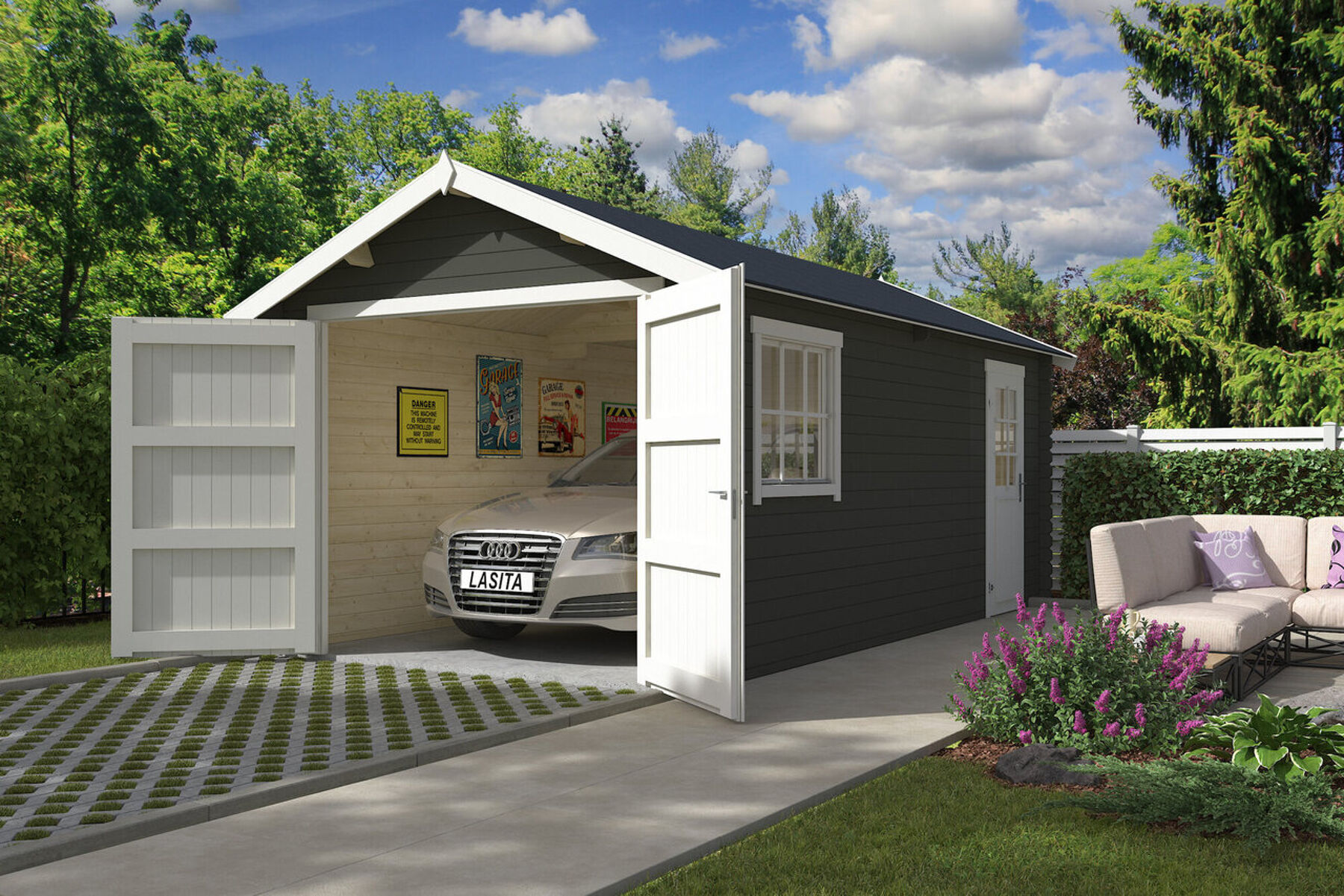 Garage, Drinnen, Auto, Transport, Fahrzeug