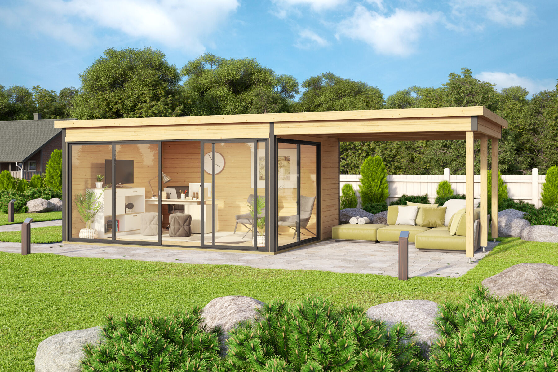 Dachverlängerung Für Gartenhaus Domeo 3 & 4