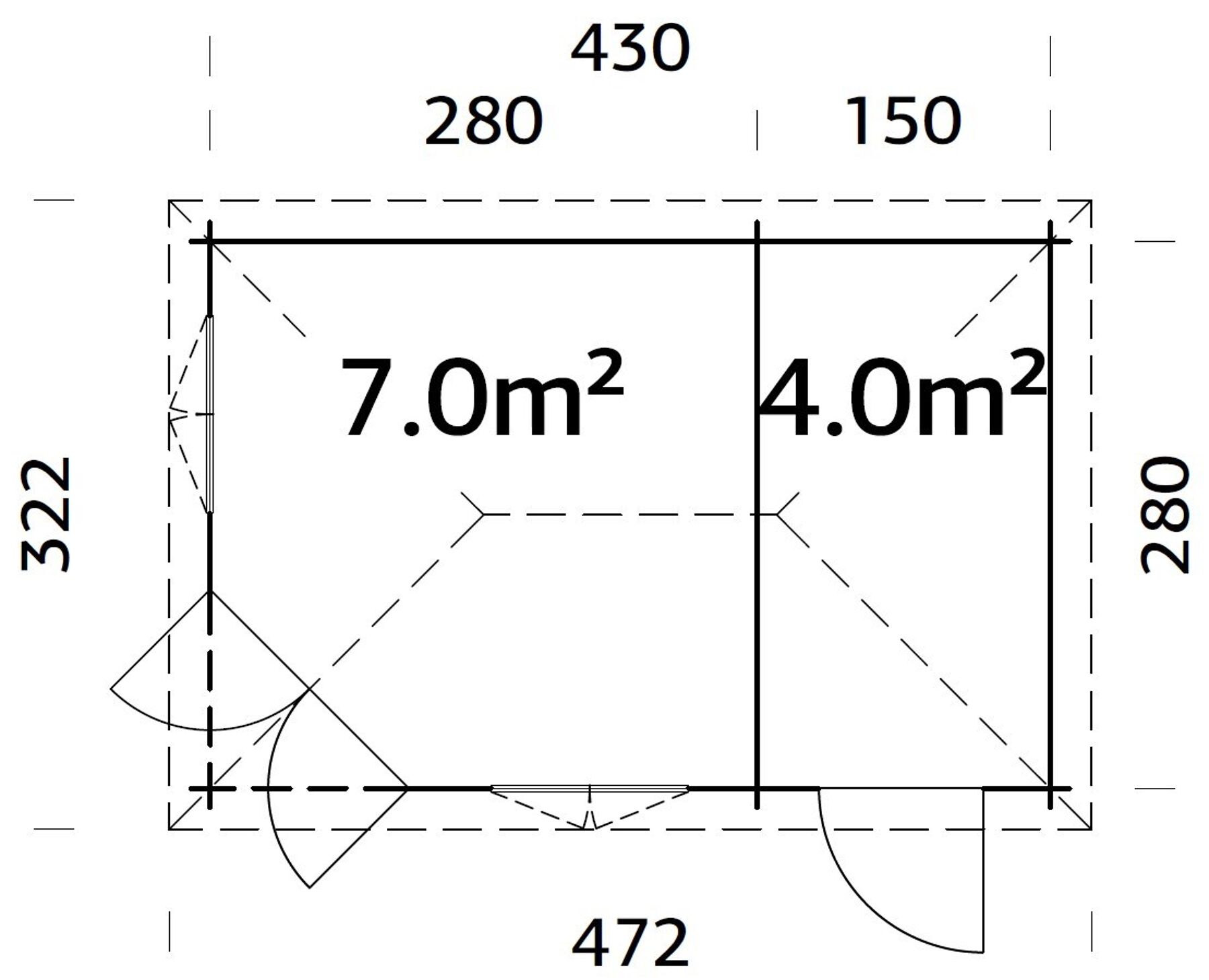 Pavillon Melanie 11,0 m²
