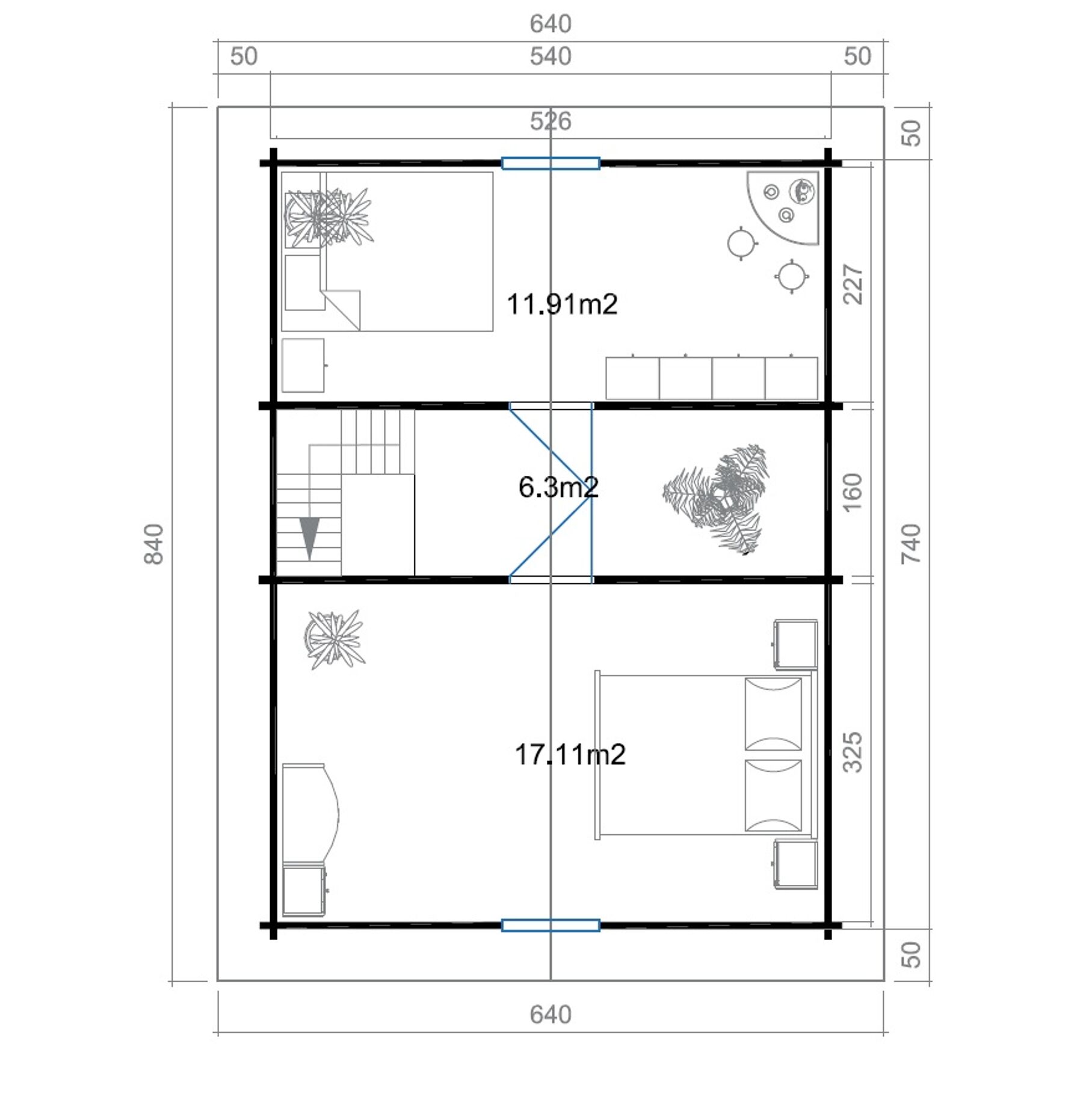 Ferienhaus Ceylon Platin