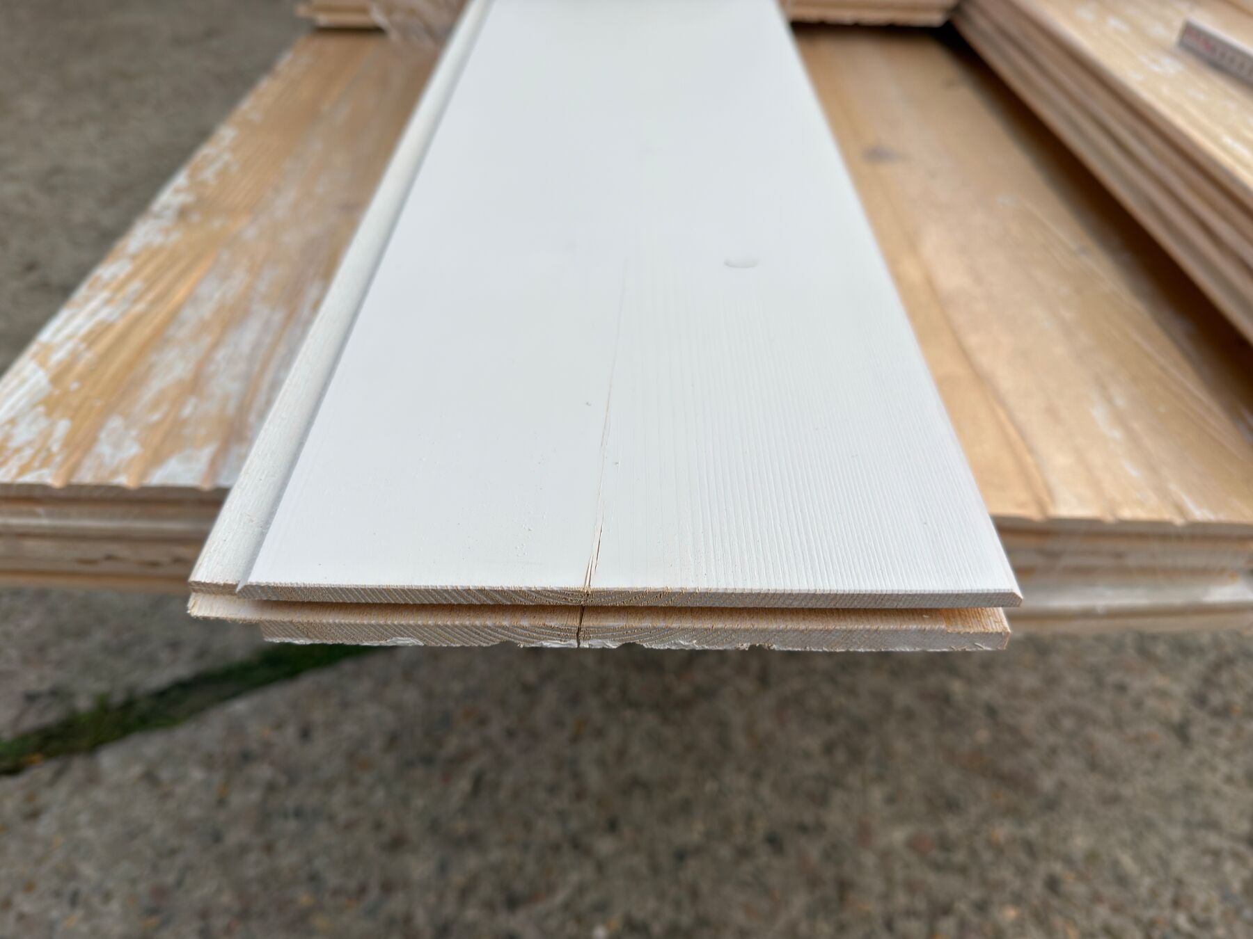 47,62 m² Fichte Profilholz Weiß , 21x196 mm 47,62 m² Fichte Profilholz Weiß , 21x196 mm