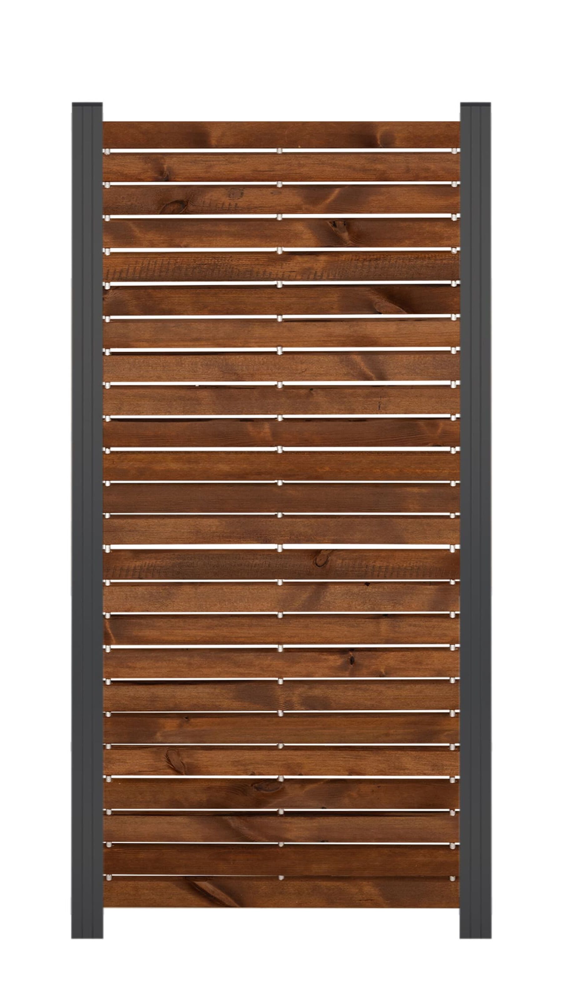 Sichtschutzzaun, Craftwood Braun 81,5 x 180 cm