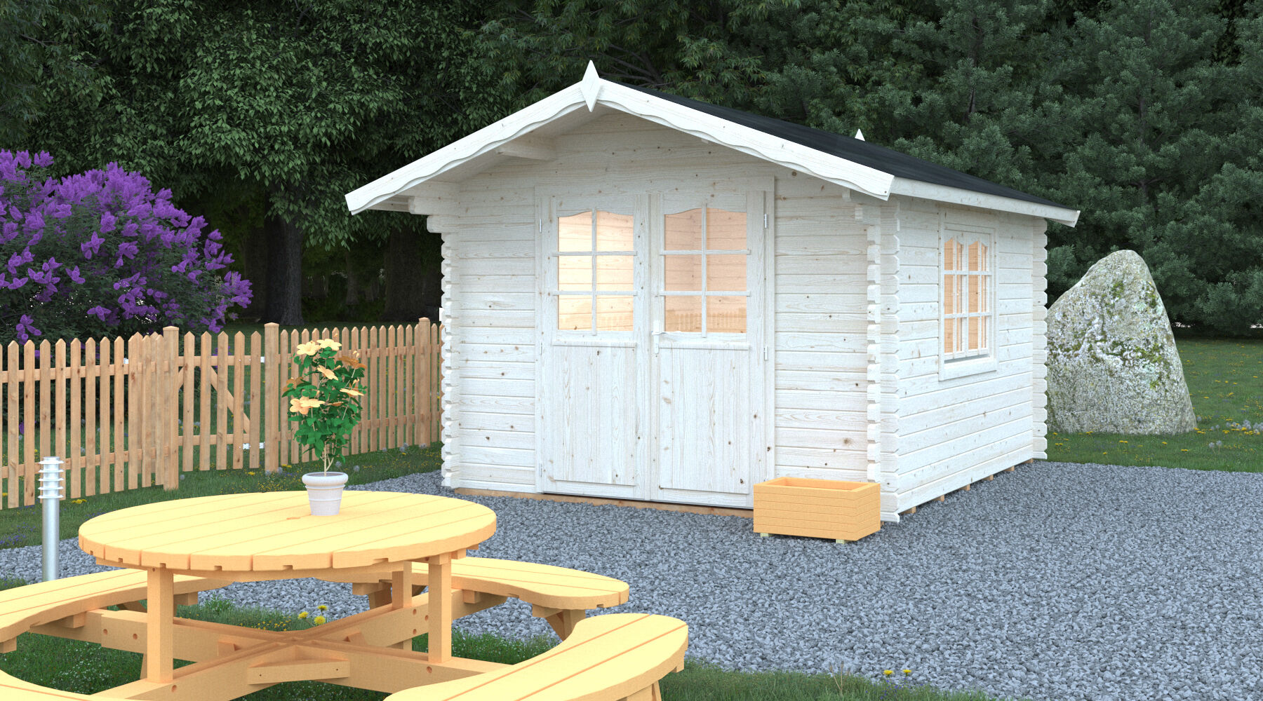 Palmako Gartenhaus Sally 10,2 m² Transparent