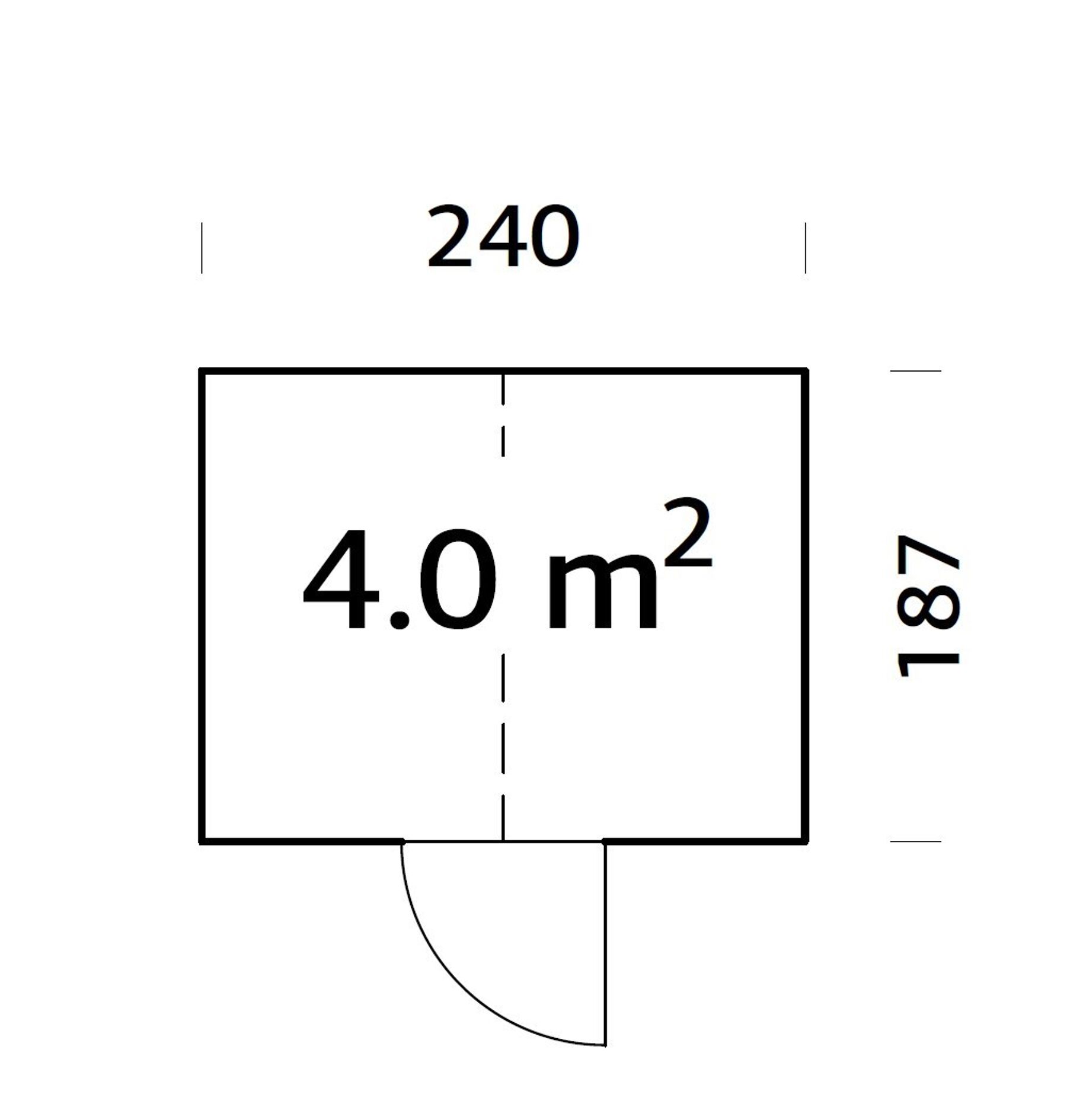 Gerätehaus Emilia 4,0 m²