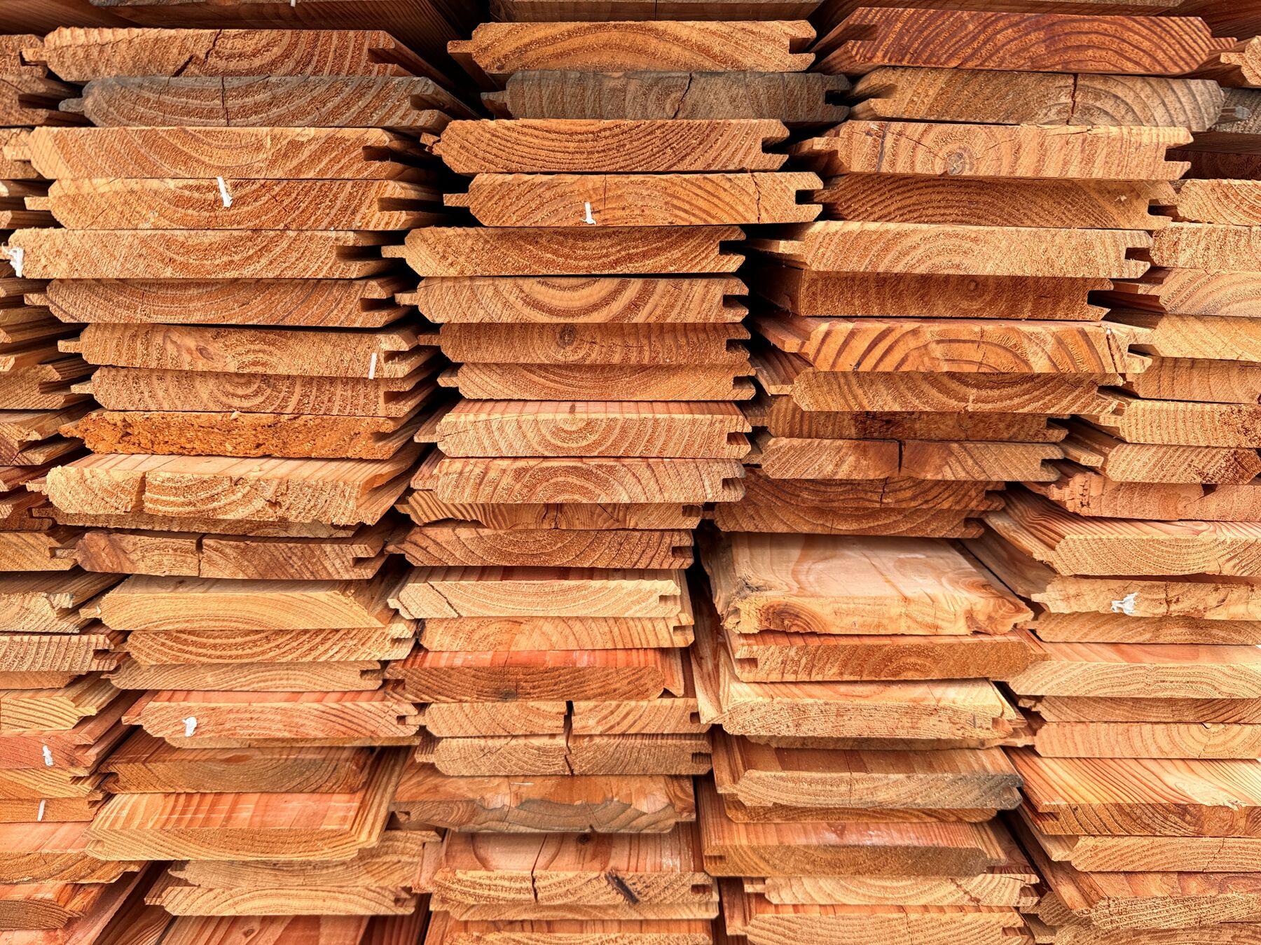 50,03 m² Sonderposten Fasebretter Douglasie , 18x145x5000 mm
