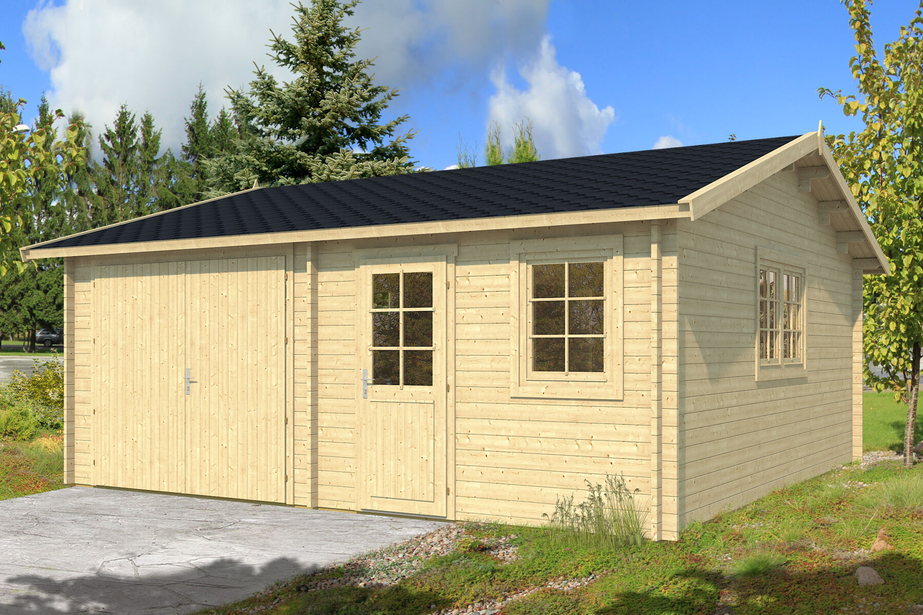 Garage, Drinnen, Wohnen, Unterschlupf, Haus