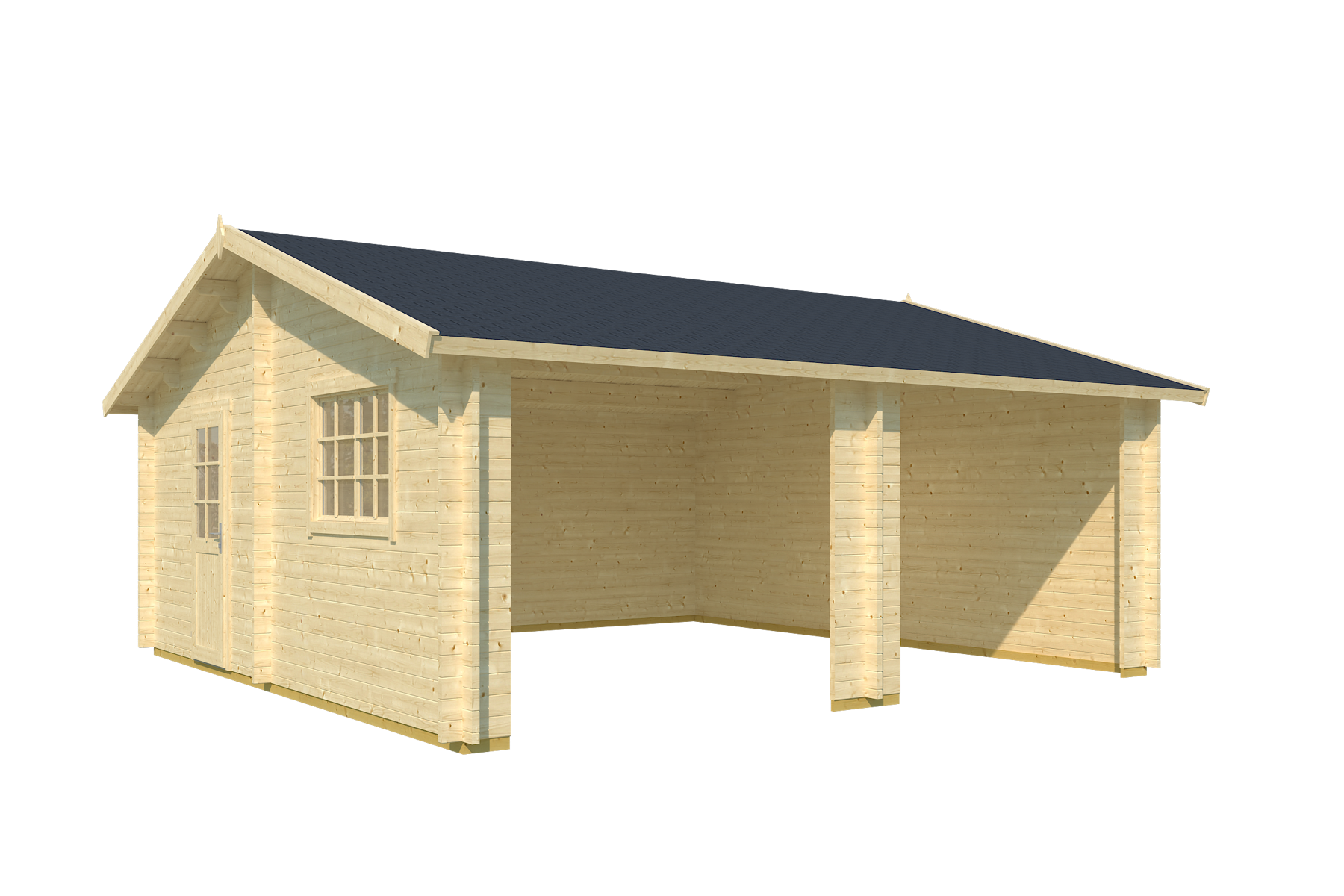 Holzgarage Falkland Ohne Tore