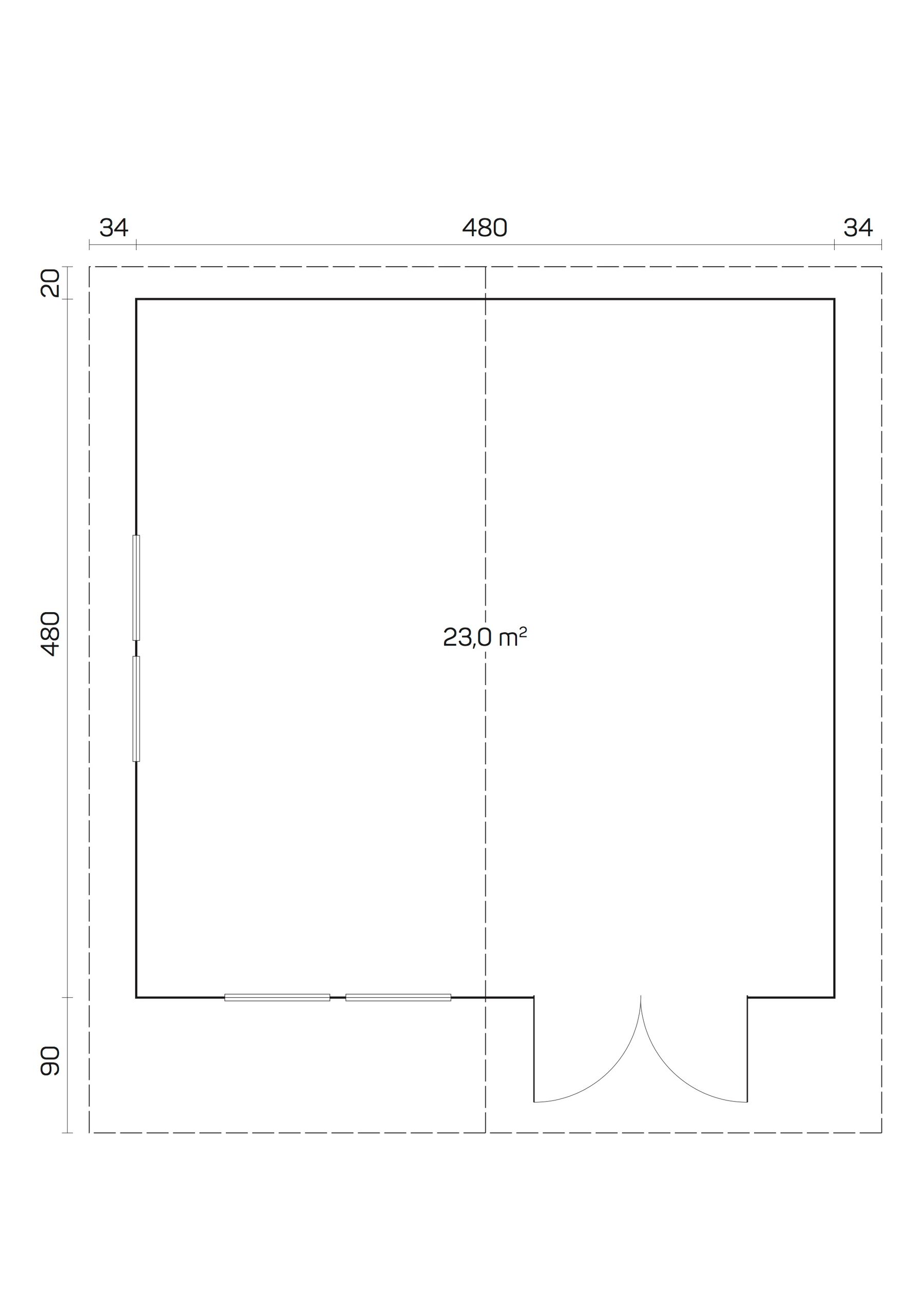 Gartenhaus Enzo D 40