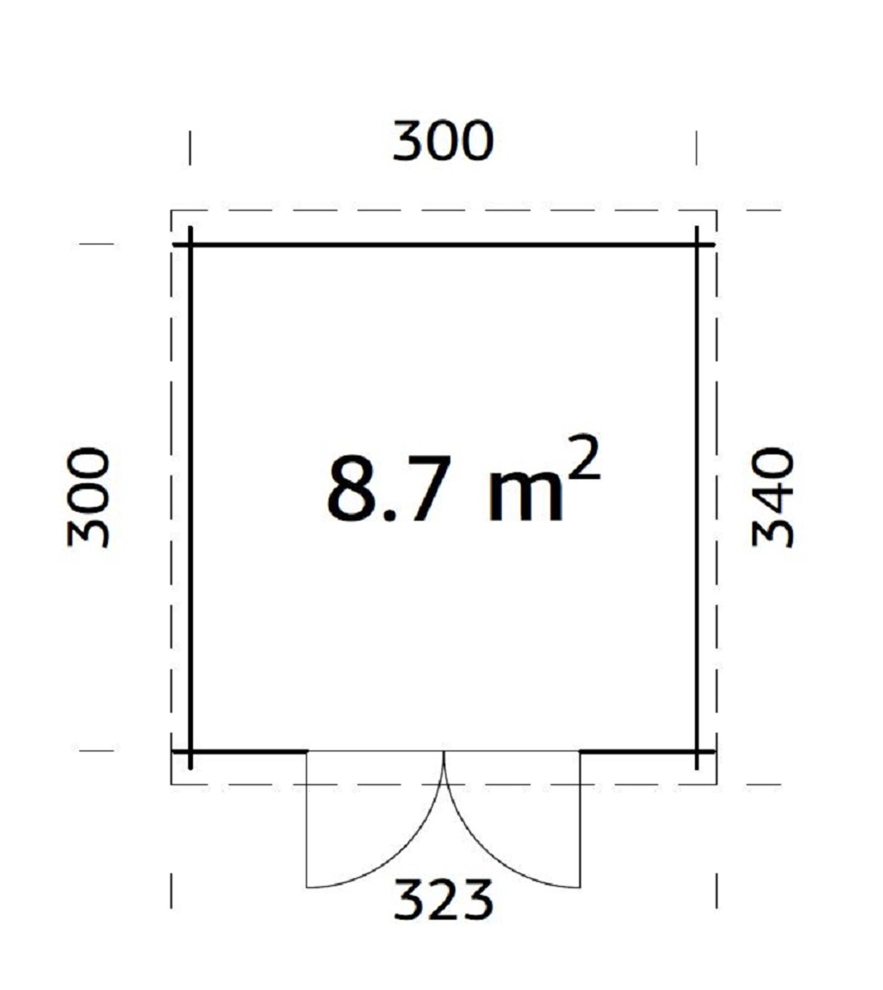 Gartenhaus Ella 8,7 m²