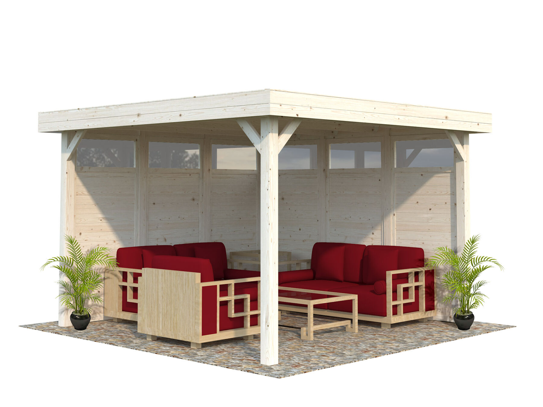 Holzelement mit Lichtausschnitt Lucy 12,2 m²