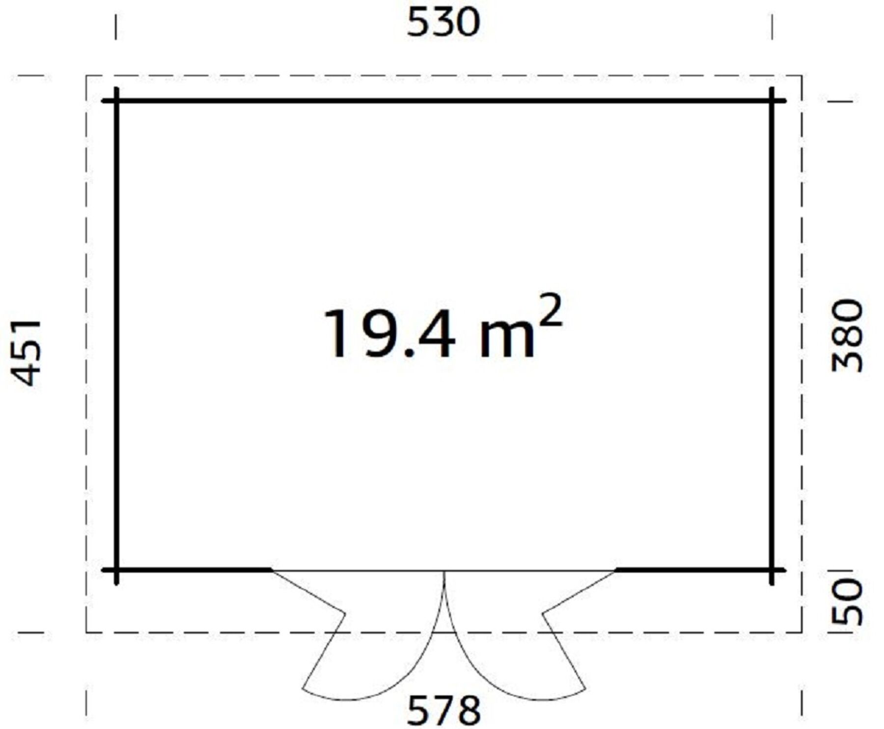 Grudriss_Lea_19-4_m-_101736WHZujIvd2yQKk Modernes Gartenhaus Lea 19,4 m² mit ISO-Glas Schiebetür