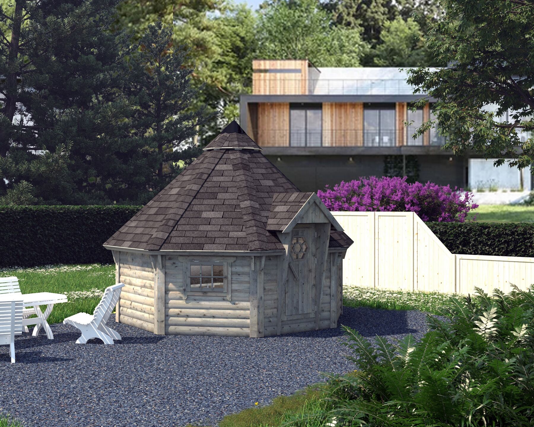 Grillkota Eva 11,4 m² Grau