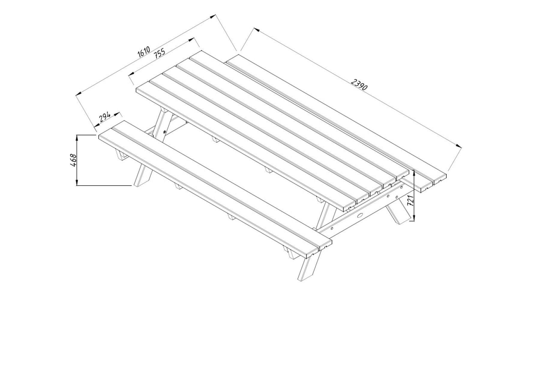 Picknicktisch Ruby 24