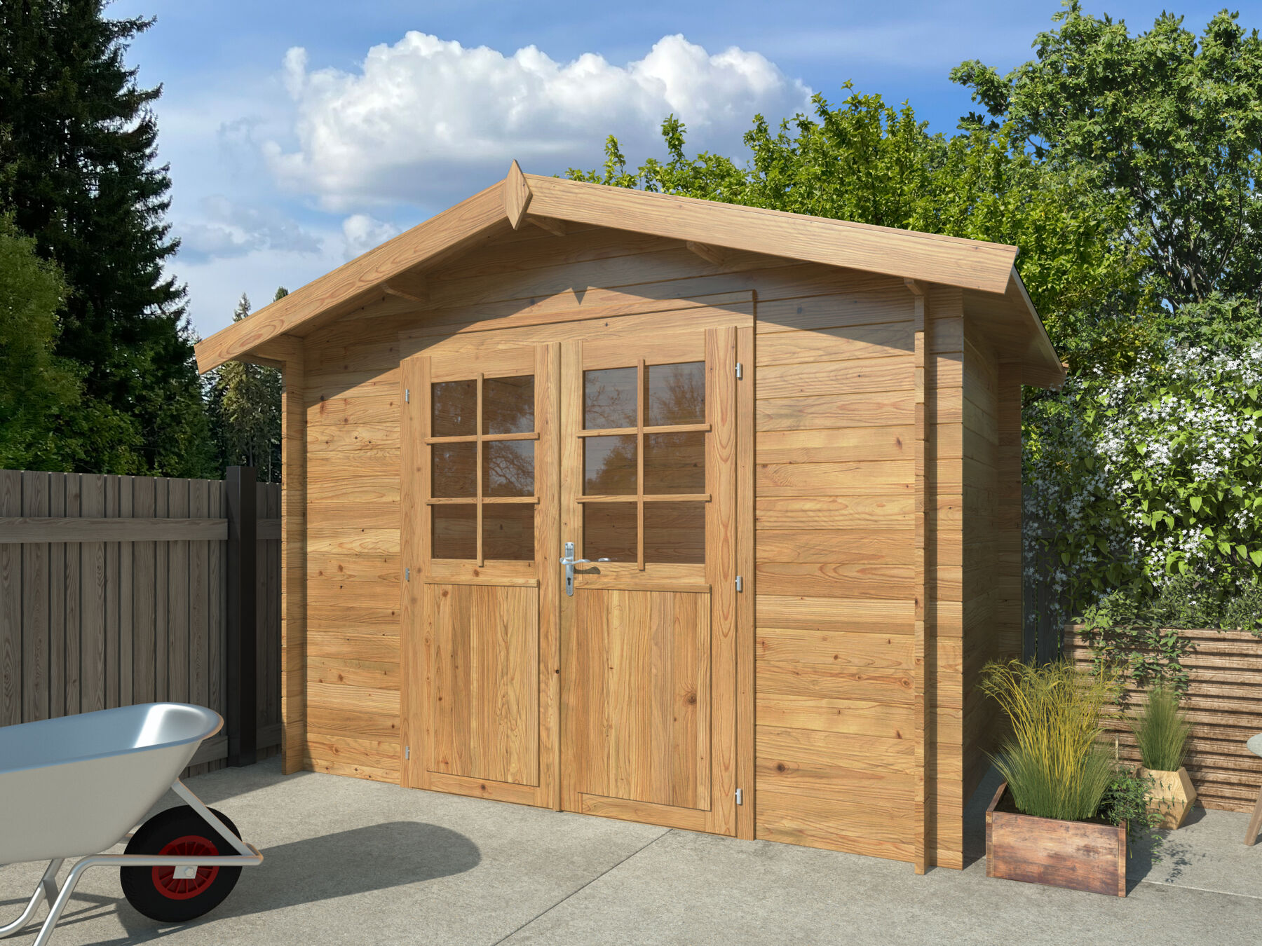 Gartenhaus Valentine 4,7 m² Braun