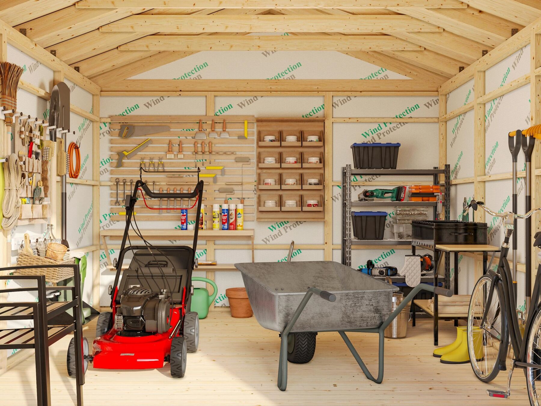 Gerätehaus Martin 13,6 m² mit Trapezblech Anthrazit