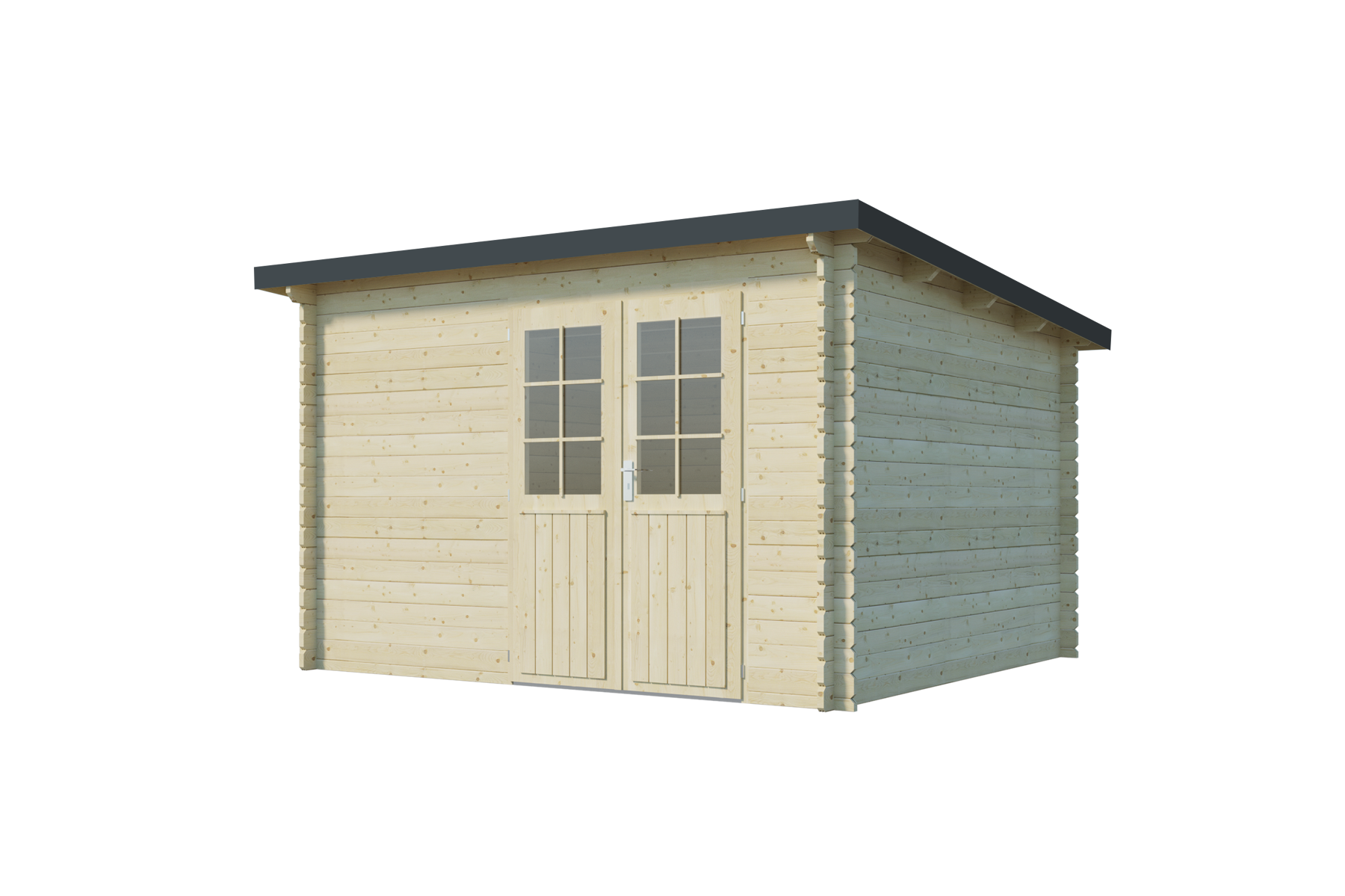 Gartenhaus Evolution 34B, + Kostenloses Trapezblech Dach