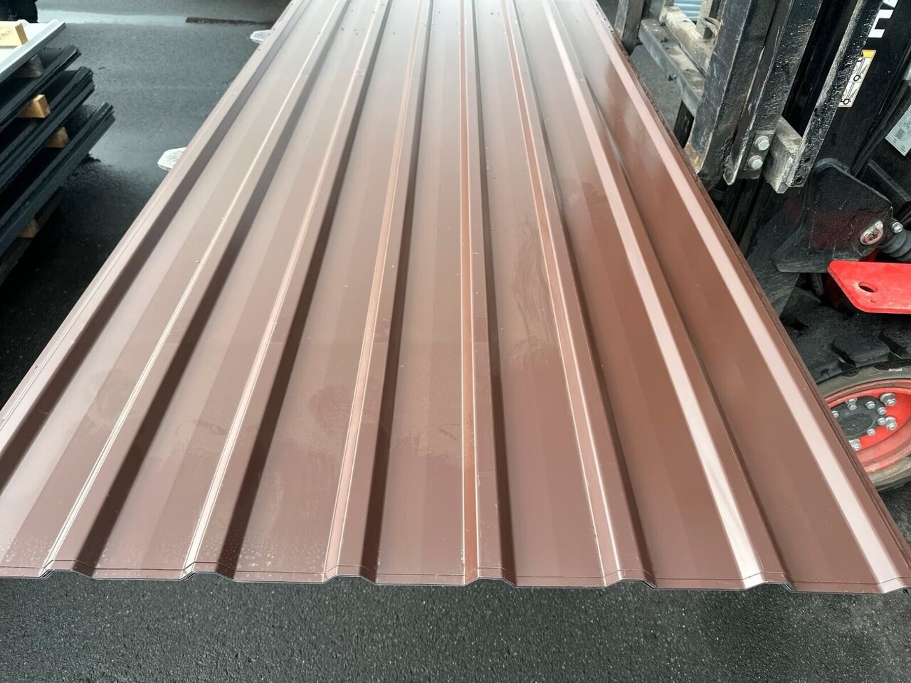 46,97 m² Trapezblech Sonderposten 300 cm Braun DP 20/100