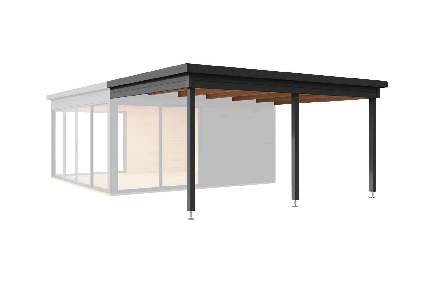 Dachverlängerung Für Gartenhaus Domeo 5