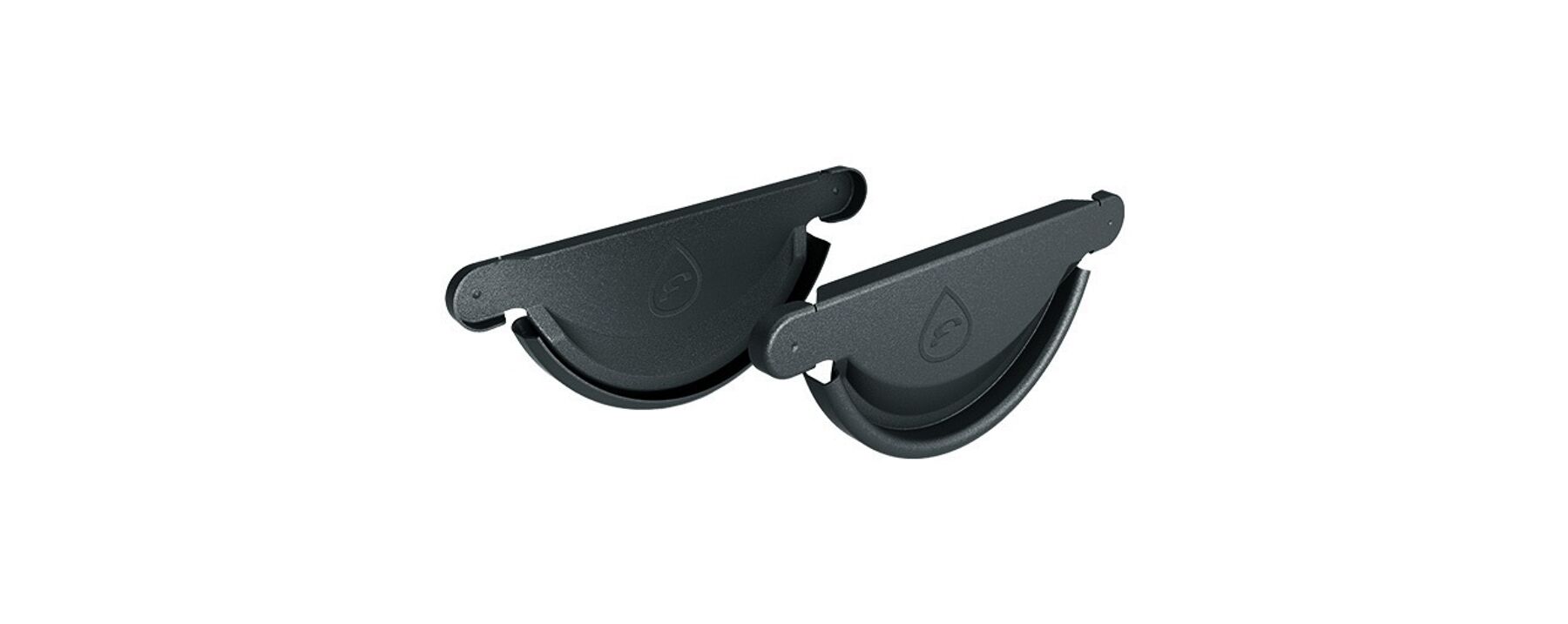 Dachrinne aus Stahl Anthrazit für Satteldach 7,00 m 