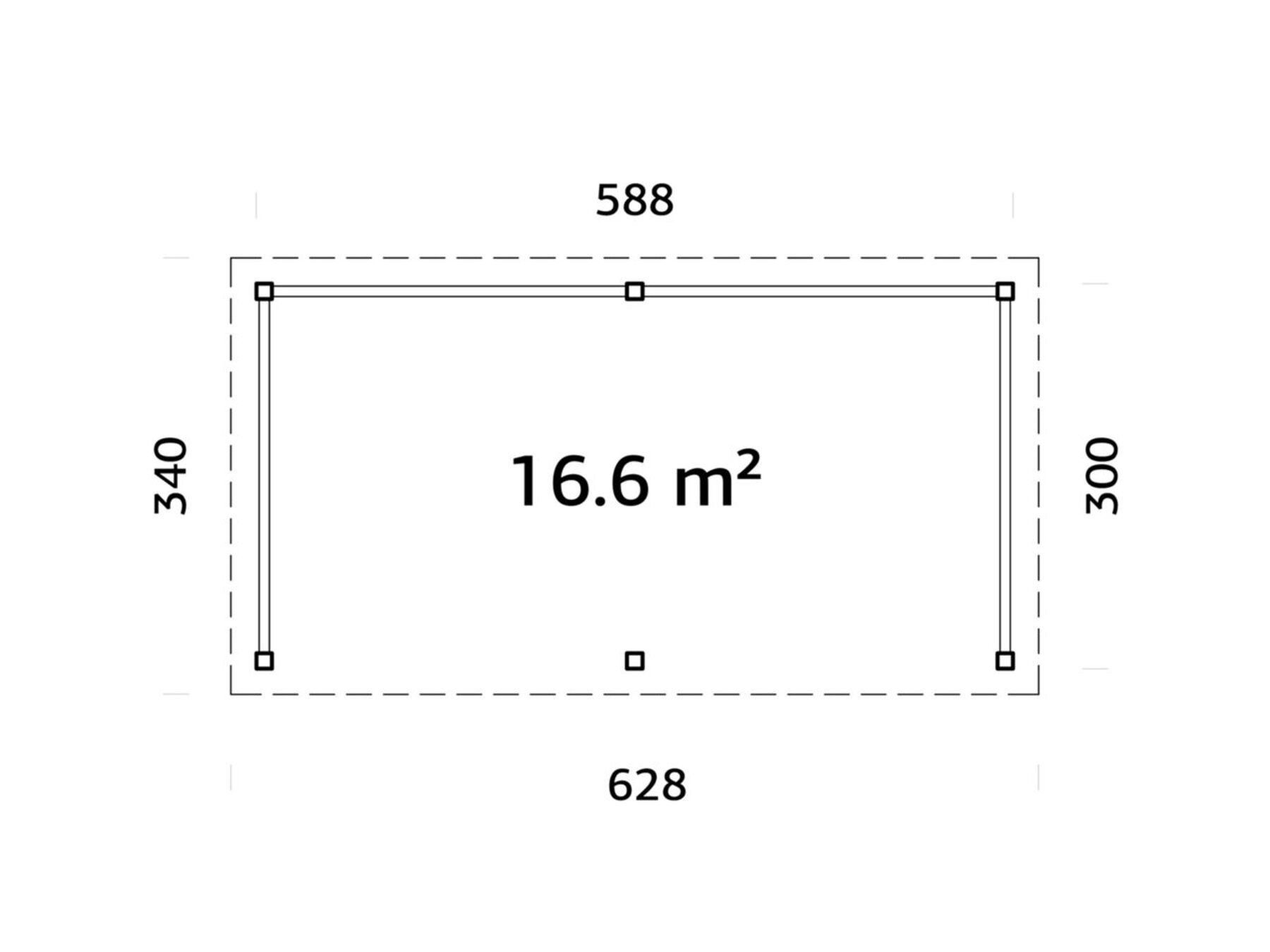 Pavillon Lenna 16,6 m² Set 307