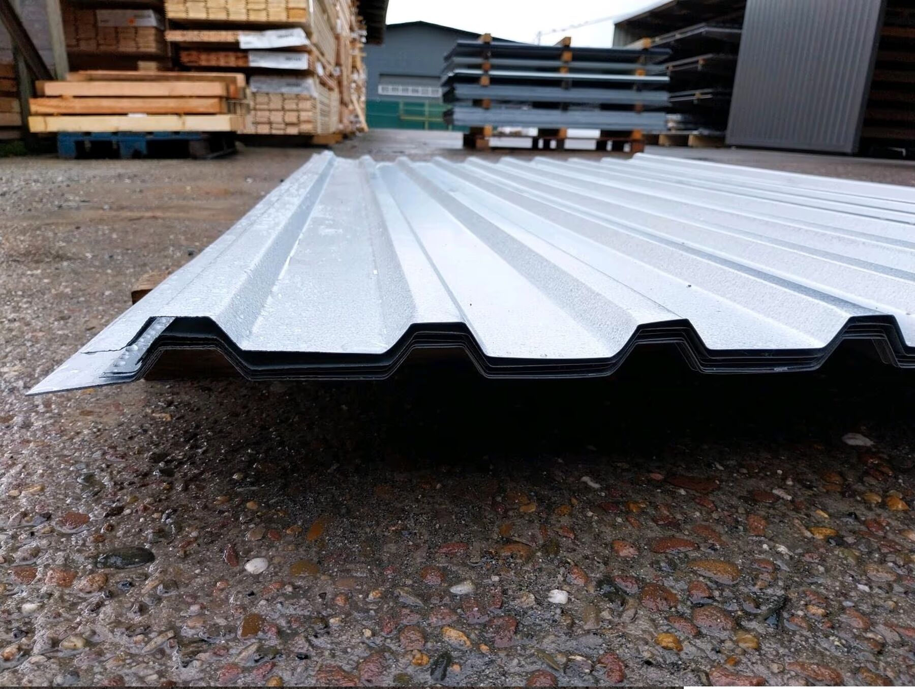 15,12 m² Trapezblech Sonderposten 200 cm Verzinkt DP 20/65