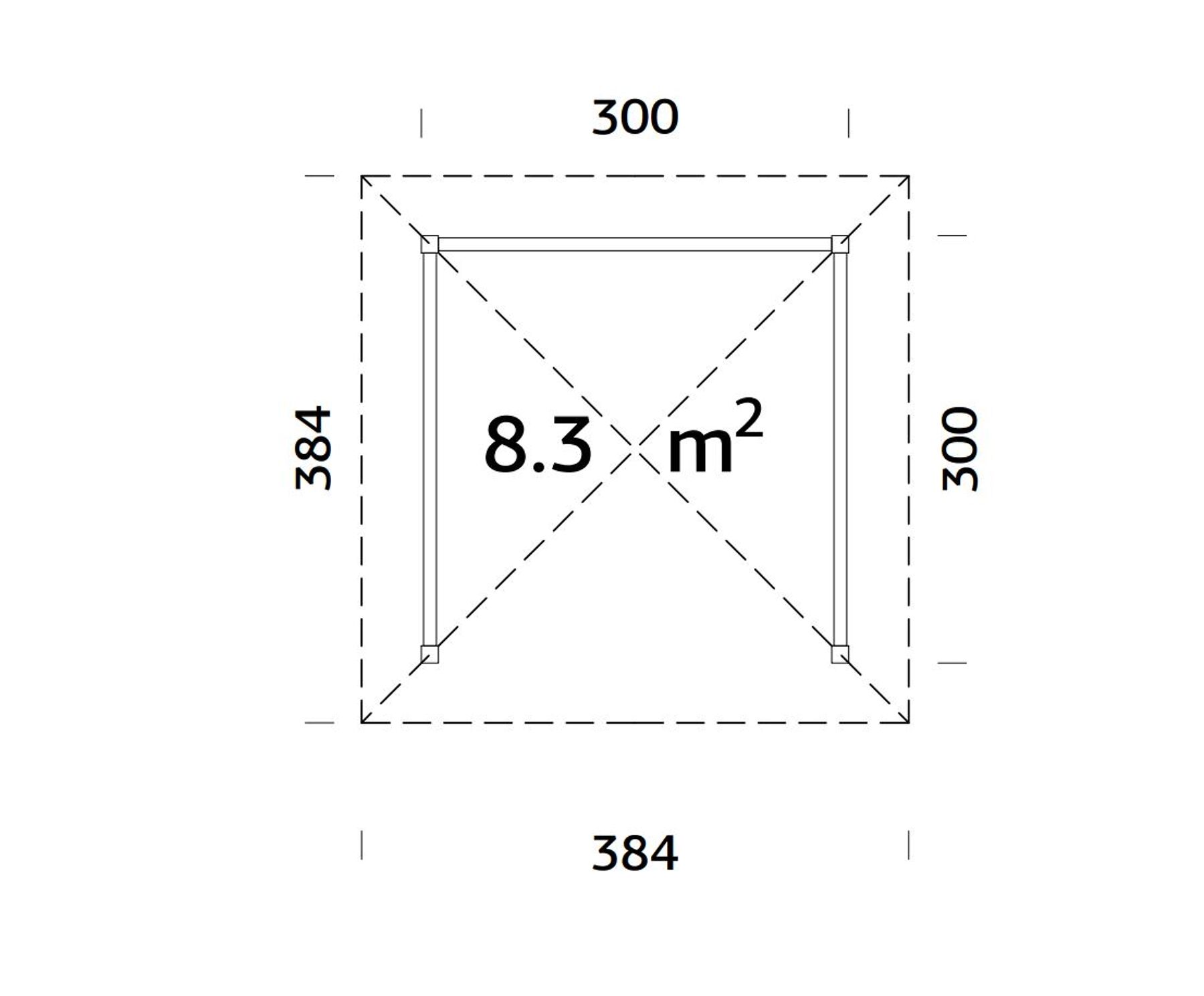 Pavillon Bianca 8,3 m² Set 101