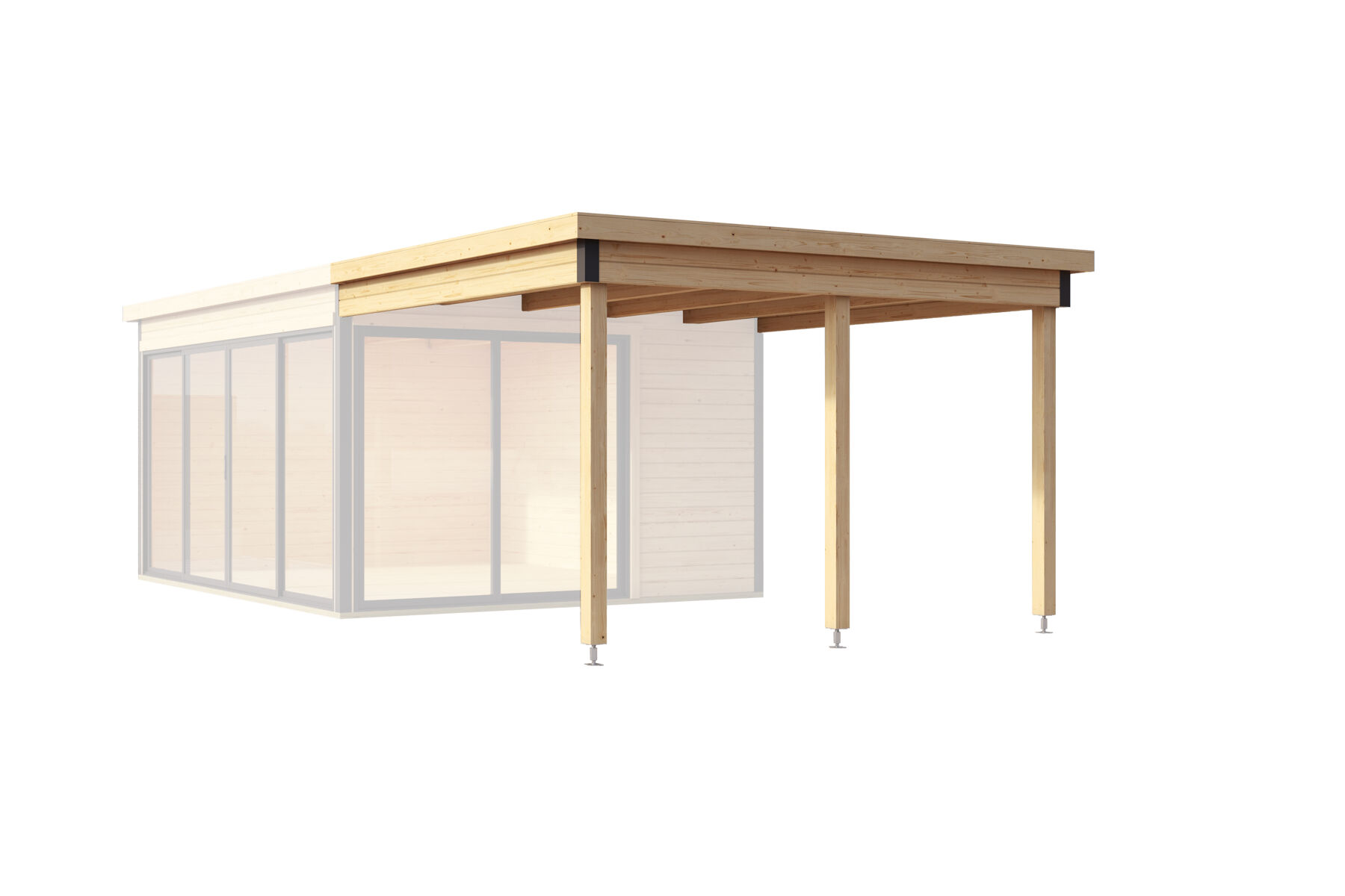 Dachverlängerung Für Gartenhaus Domeo 3 & 4