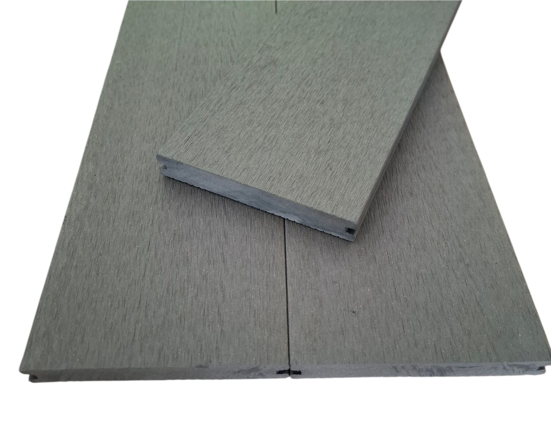 WPC Terrassendielen Massiv Grau 20 x 140 mm 