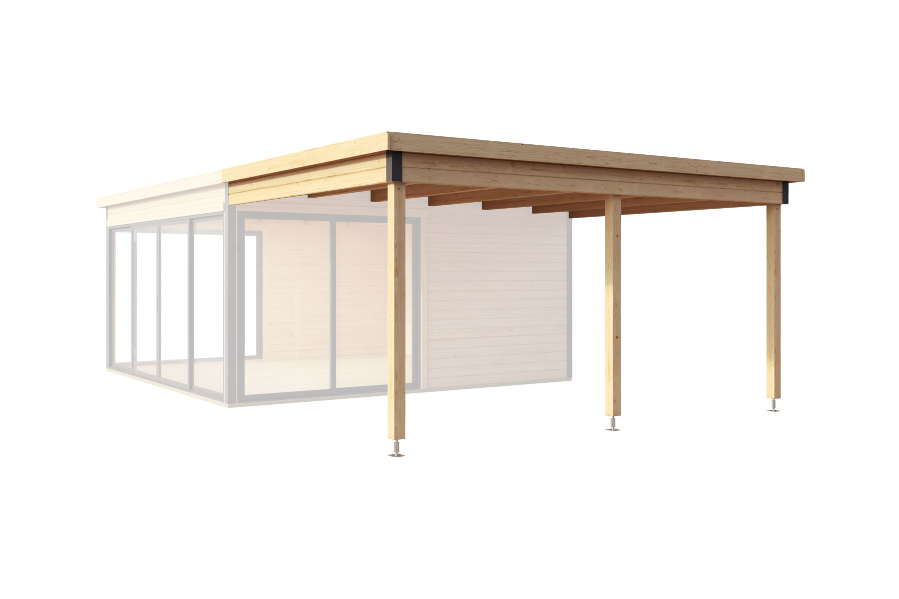 Dachverlängerung Für Gartenhaus Domeo 5